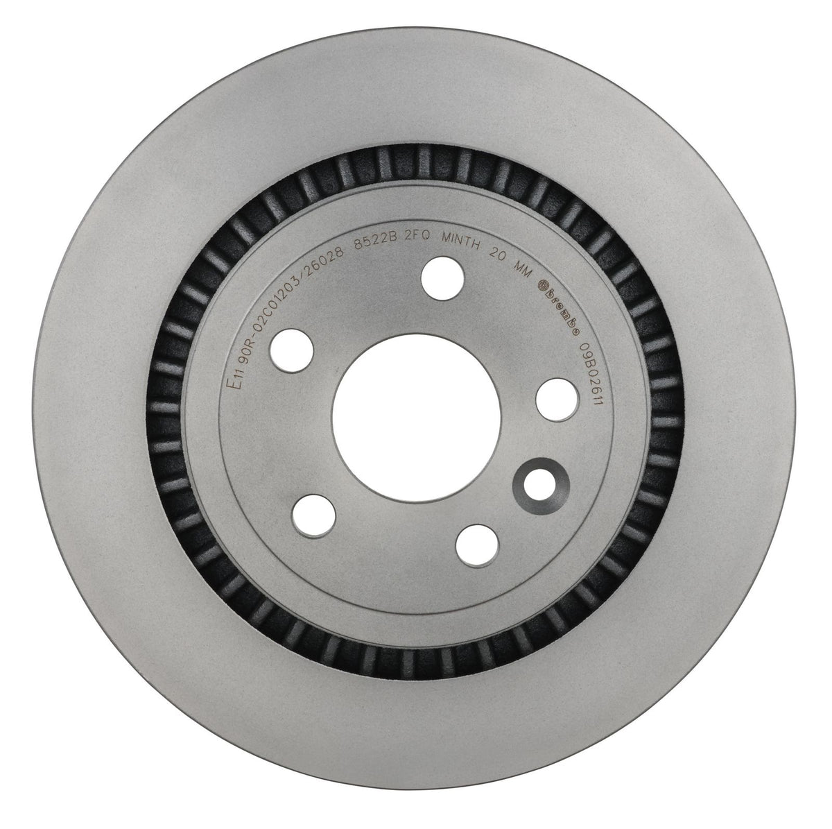 PRIME UV Coated Rear Disc Brake Rotor - 09.B026.11_07