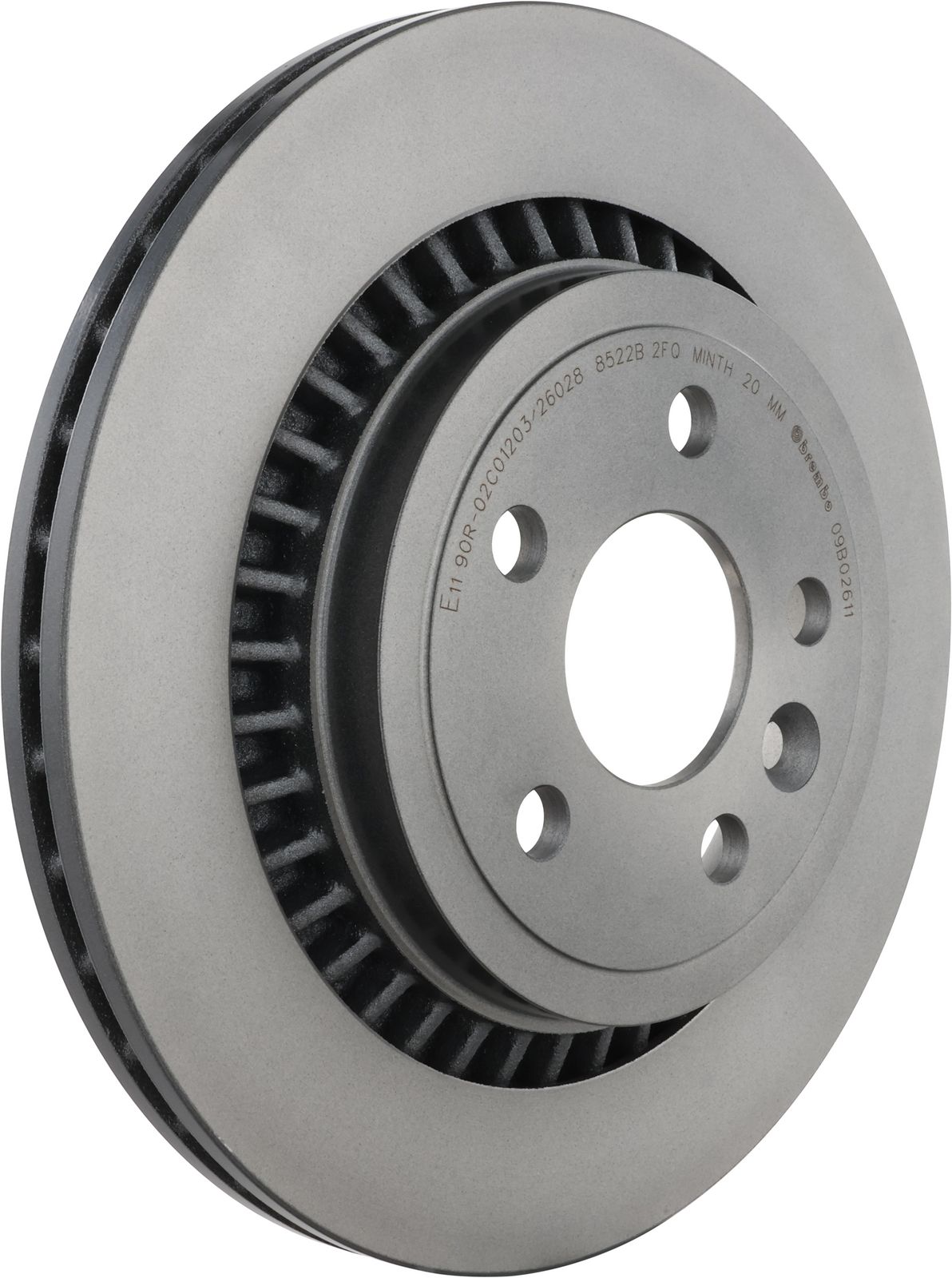 PRIME UV Coated Rear Disc Brake Rotor - 09.B026.11_01