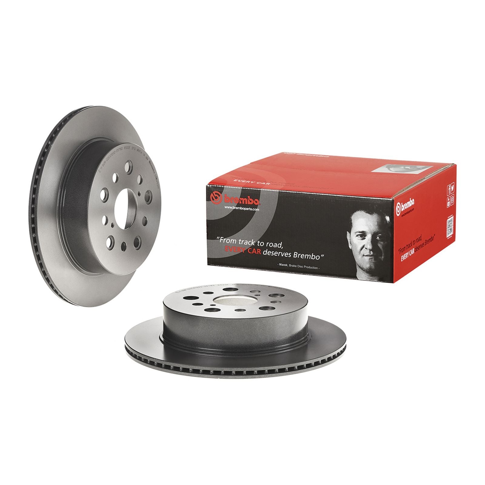 PRIME UV Coated Rear Disc Brake Rotor - 09.B453.11_01