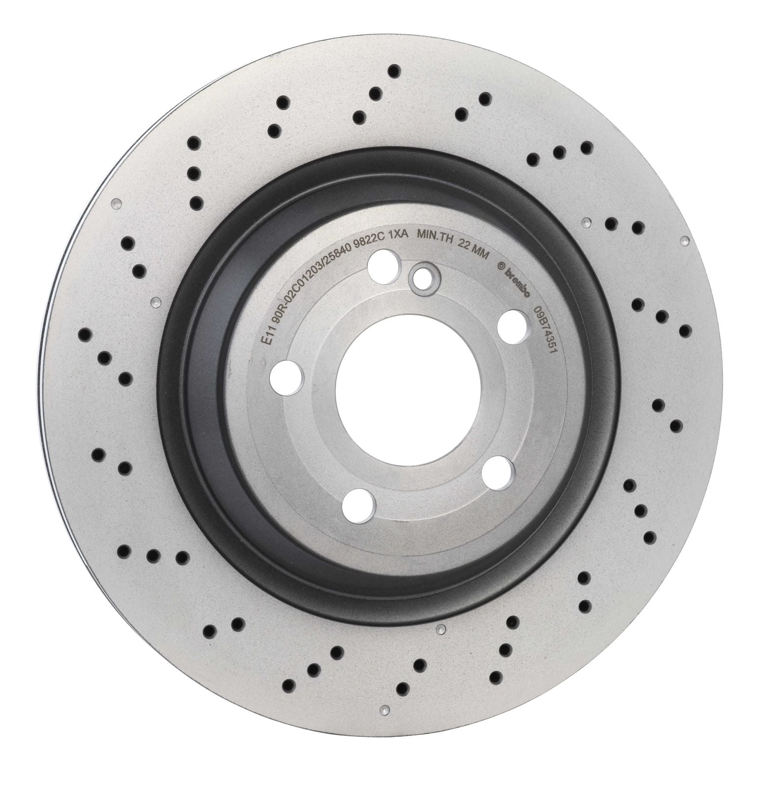 PRIME UV Coated Rear Disc Brake Rotor - 09.B743.51_25