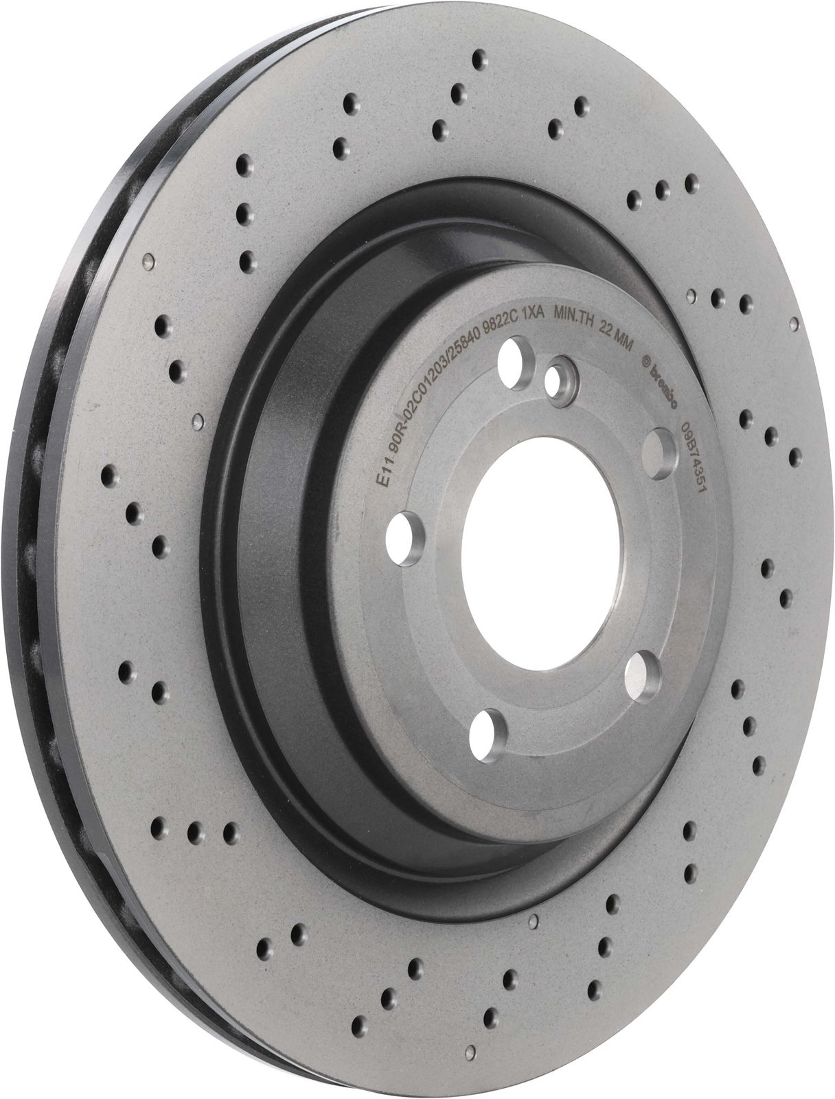 PRIME UV Coated Rear Disc Brake Rotor - 09.B743.51_01