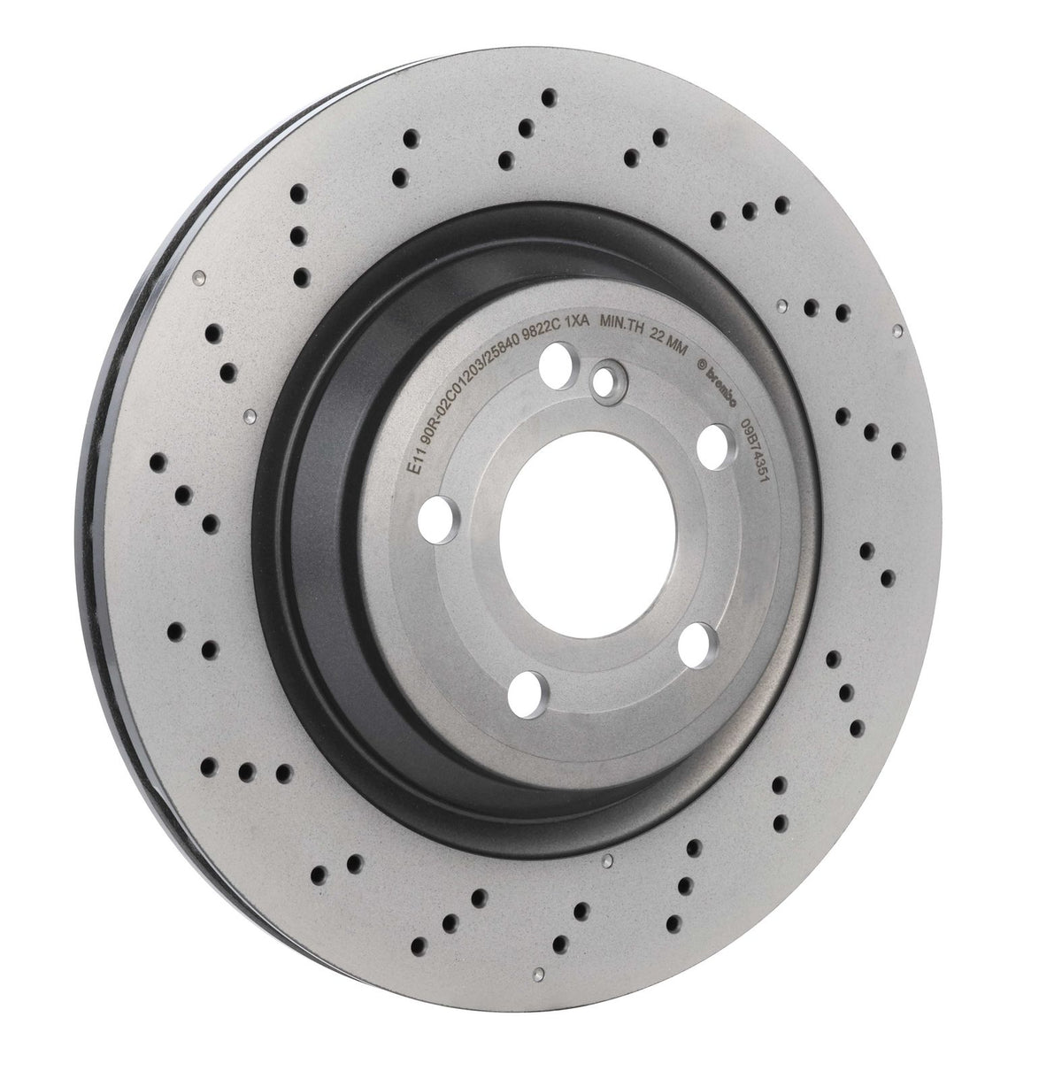 PRIME UV Coated Rear Disc Brake Rotor - 09.B743.51_24