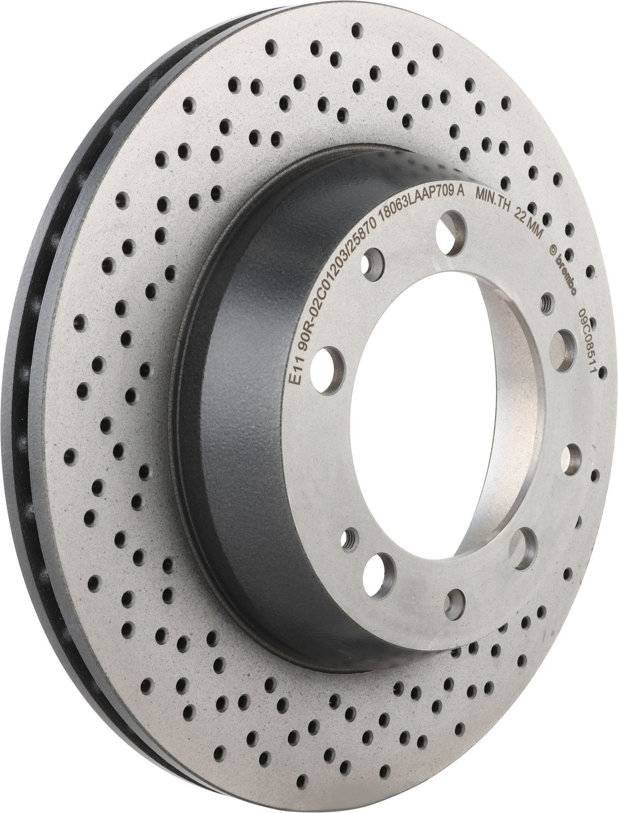 PRIME UV Coated Rear Disc Brake Rotor - 09.C085.11_01