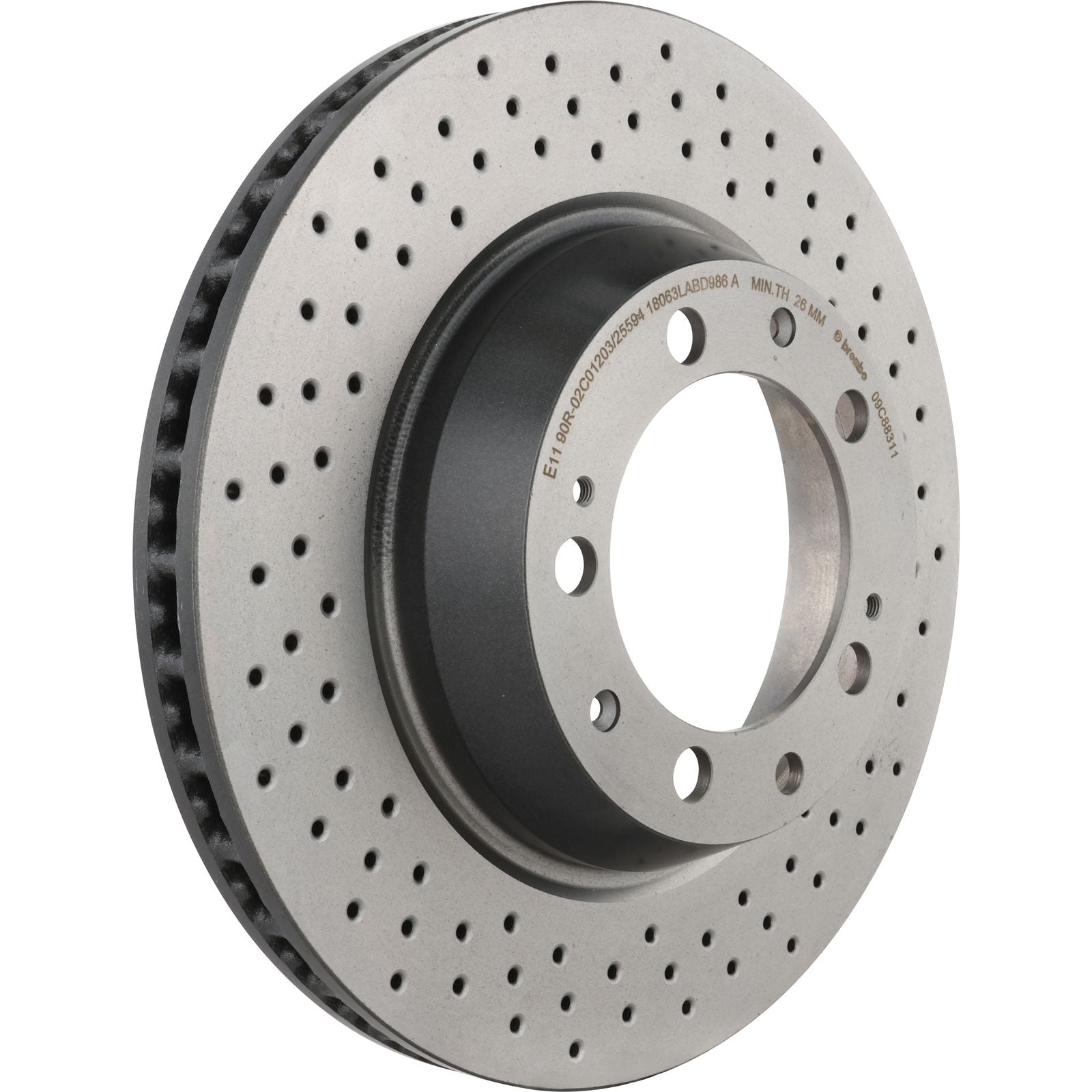 PRIME UV Coated Rear Disc Brake Rotor - 09.C883.11_01