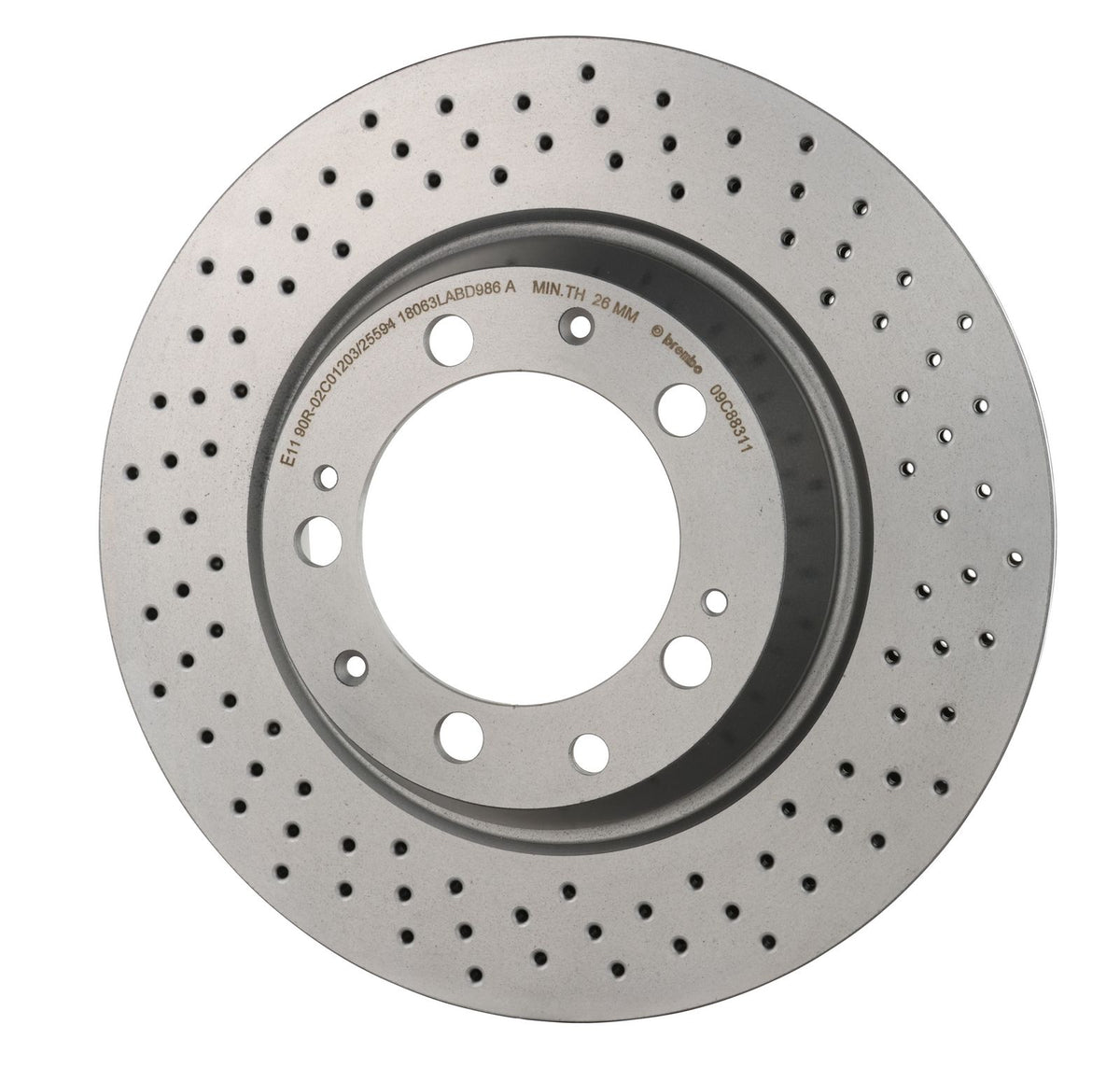 PRIME UV Coated Rear Disc Brake Rotor - 09.C883.11_08