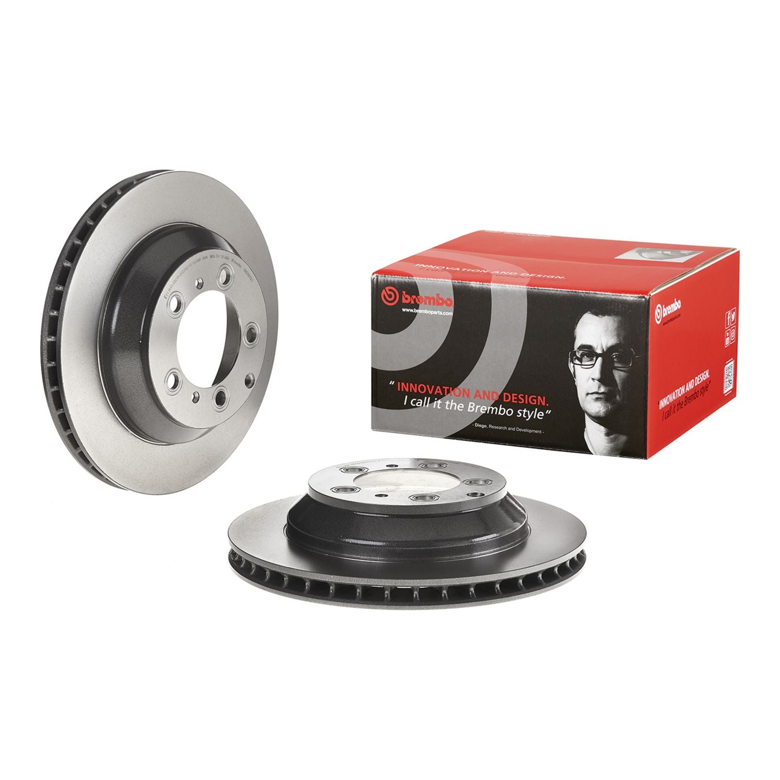 PRIME UV Coated Rear Disc Brake Rotor - 09.C987.21_01