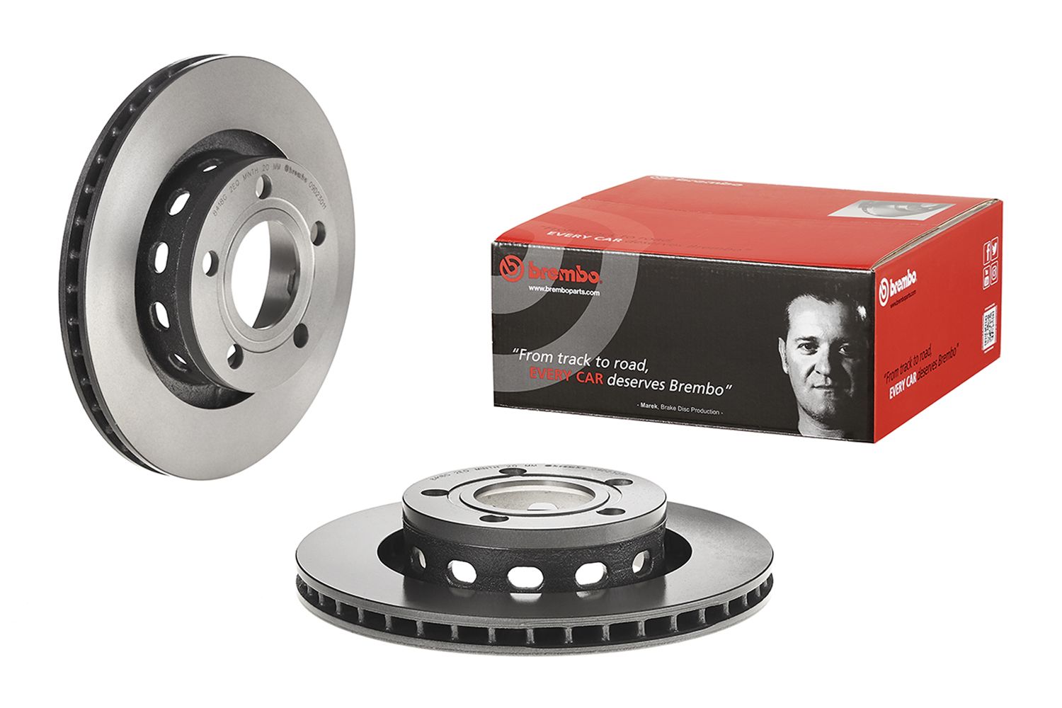 PRIME UV Coated Rear Disc Brake Rotor - 09.D230.11_01