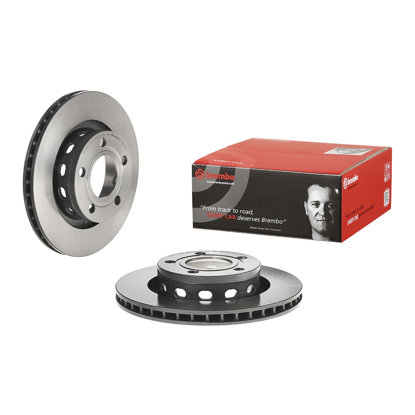 PRIME UV Coated Rear Disc Brake Rotor - 09.D230.11_01