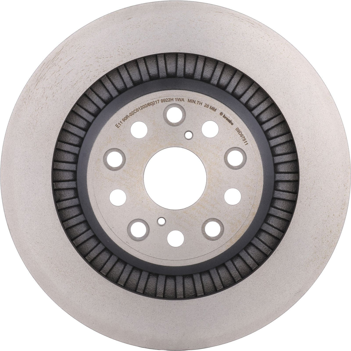 PRIME UV Coated Rear Disc Brake Rotor - 09.D975.11_01