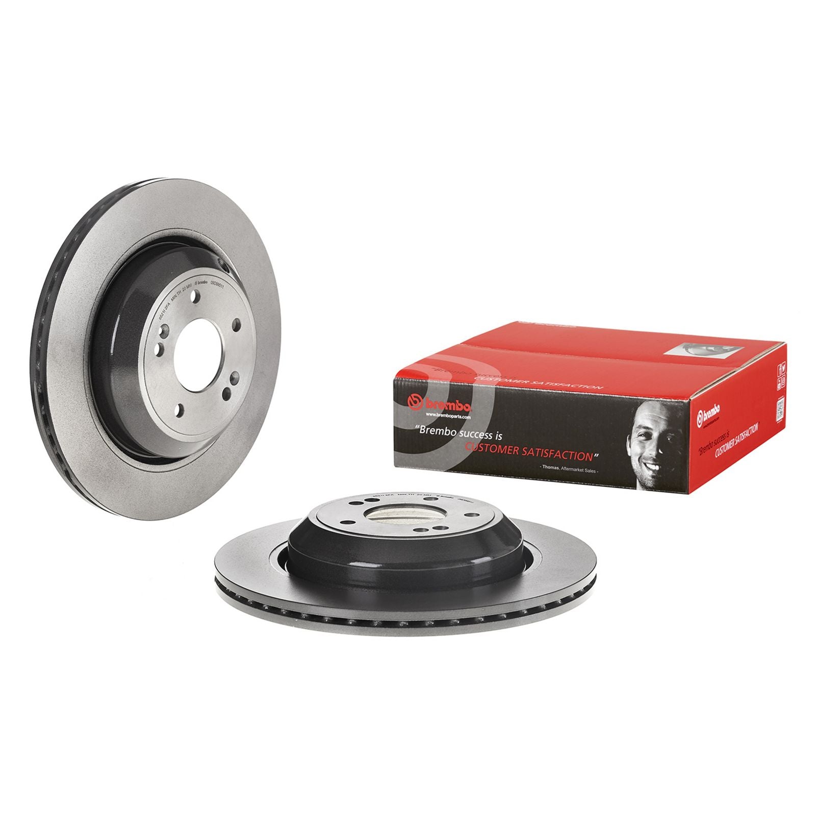 PRIME UV Coated Rear Disc Brake Rotor - 09.D995.11_01