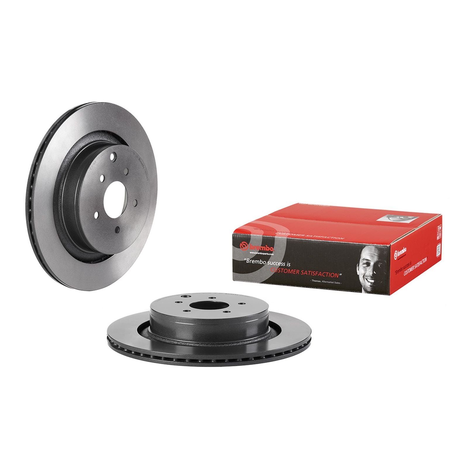 PRIME UV Coated Rear Disc Brake Rotor - 09.E528.11_01