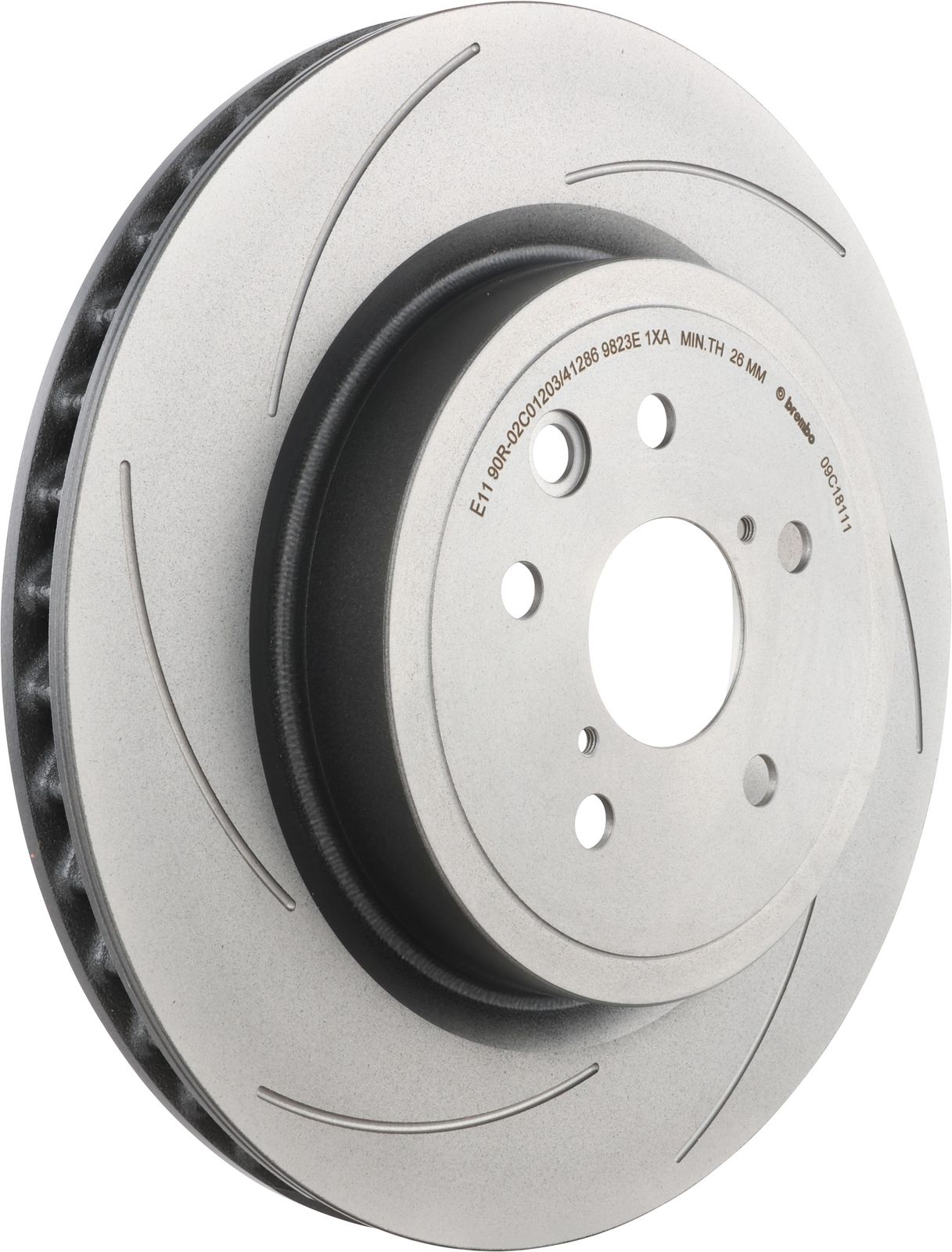 PRIME UV Coated Rear Left Disc Brake Rotor - 09.C181.11_02