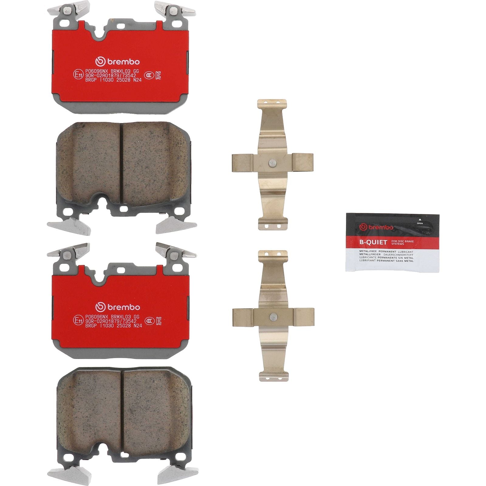 XTRA Ceramic Front Disc Brake Pad Set - P06096NX_26
