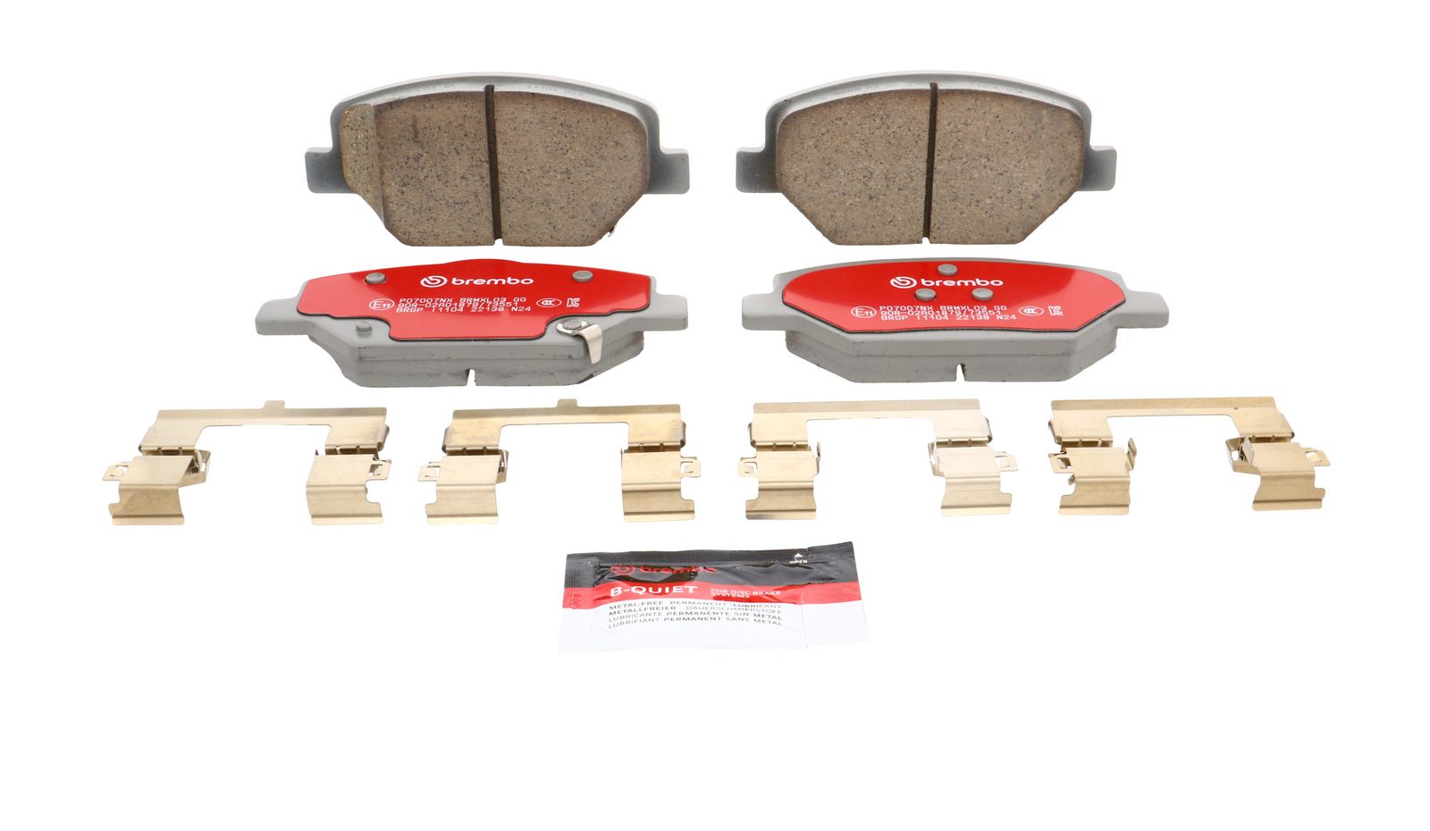 XTRA Ceramic Front Disc Brake Pad Set - P07007NX_02