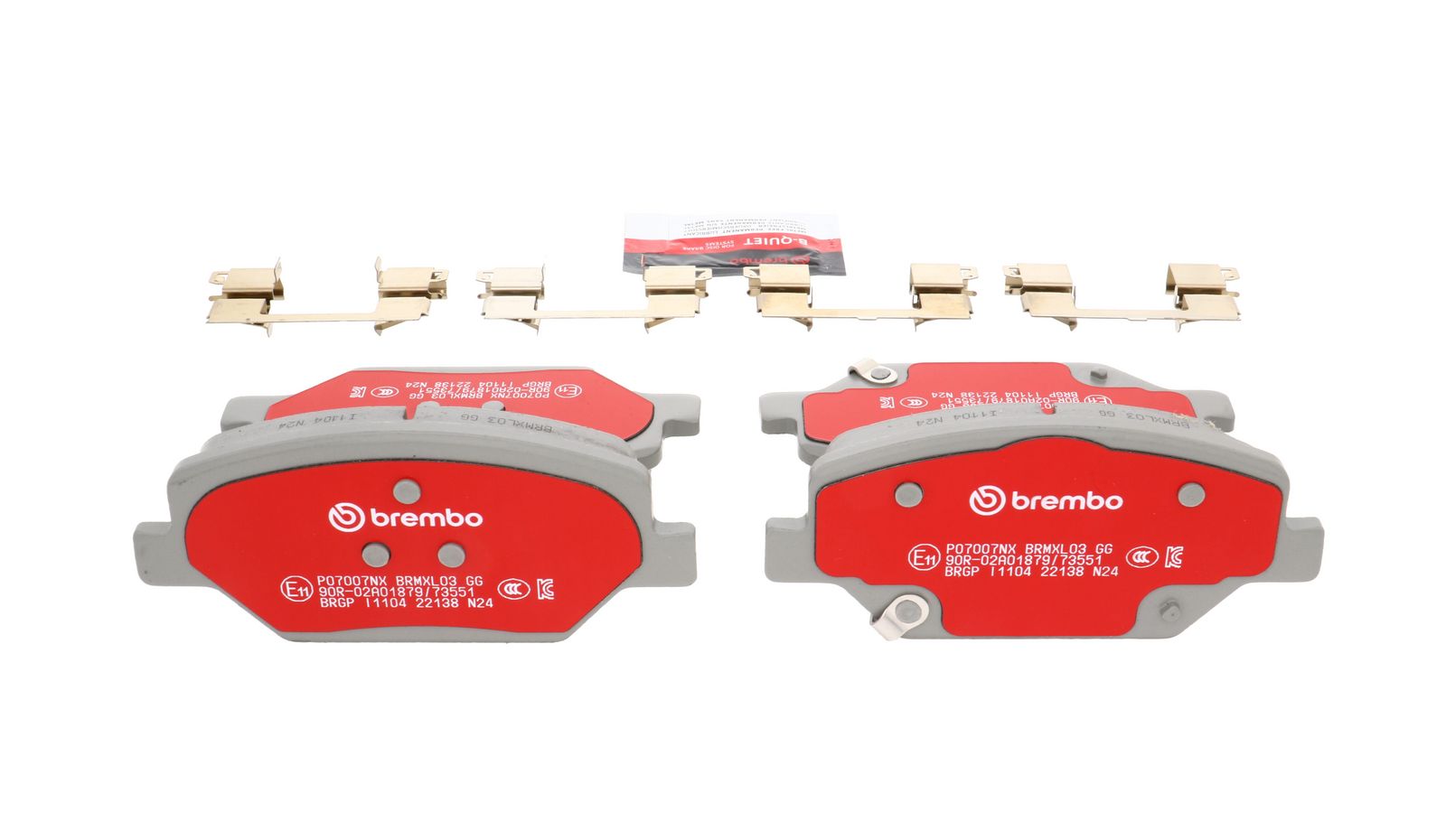 XTRA Ceramic Front Disc Brake Pad Set - P07007NX_14