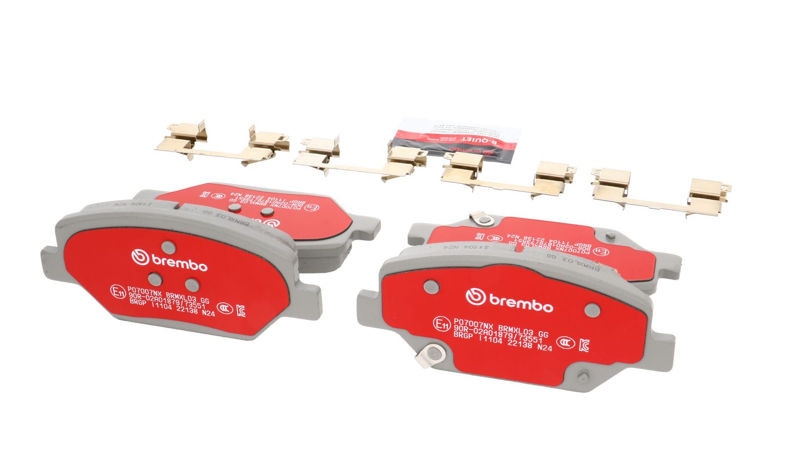 XTRA Ceramic Front Disc Brake Pad Set - P07007NX_15