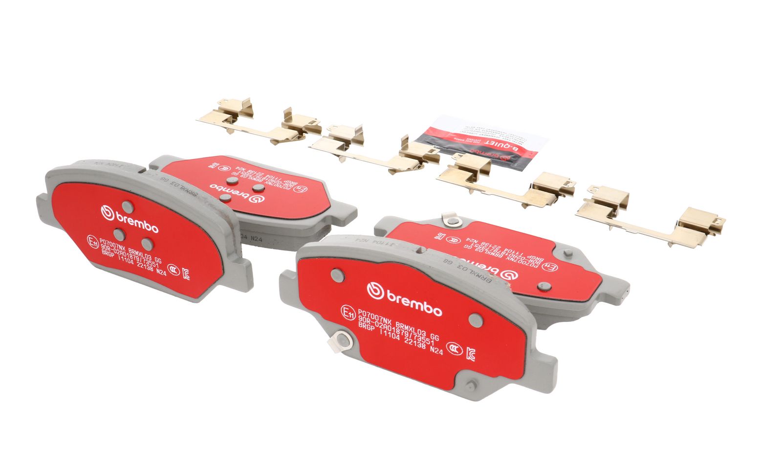 XTRA Ceramic Front Disc Brake Pad Set - P07007NX_16