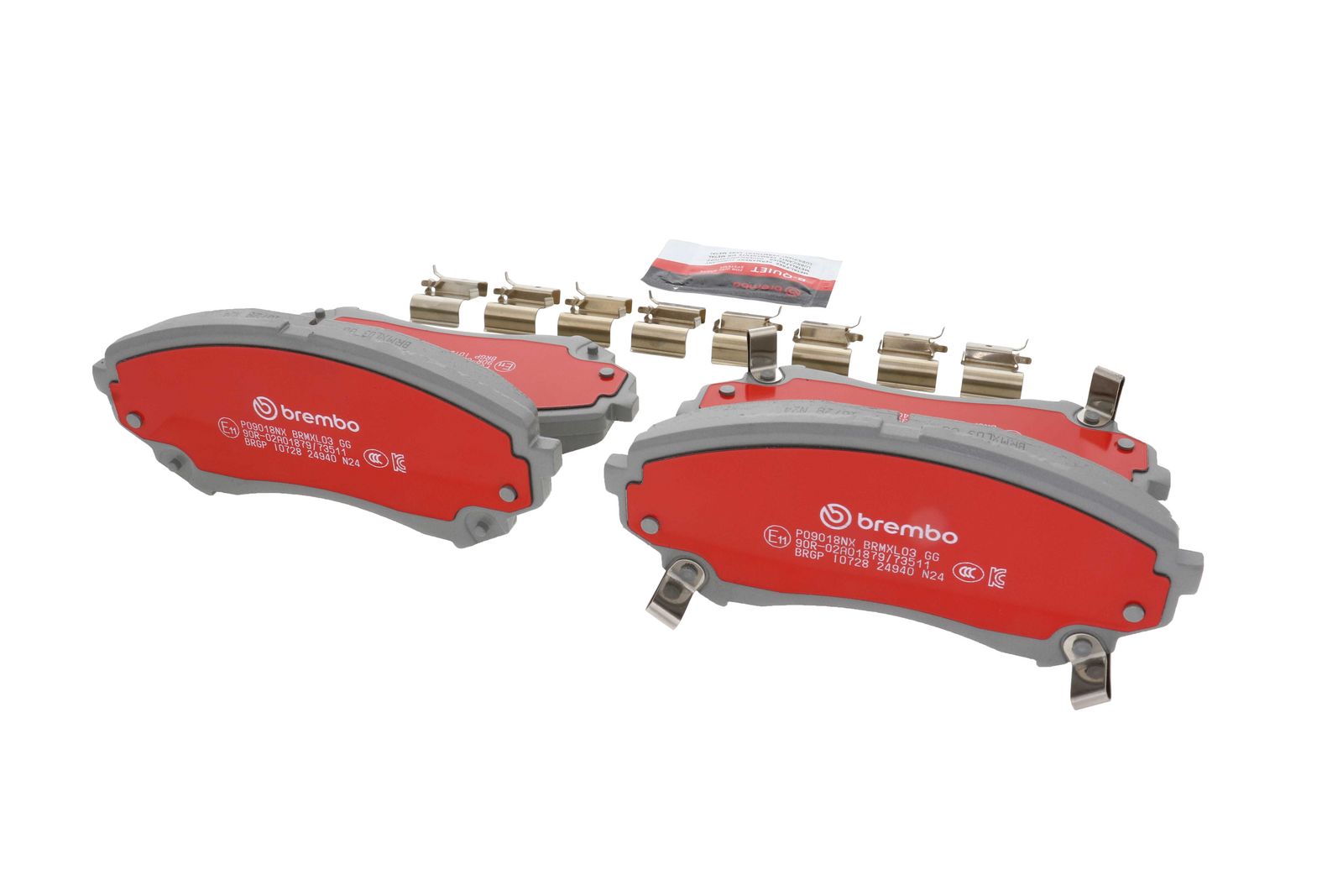 XTRA Ceramic Front Disc Brake Pad Set - P09018NX_15