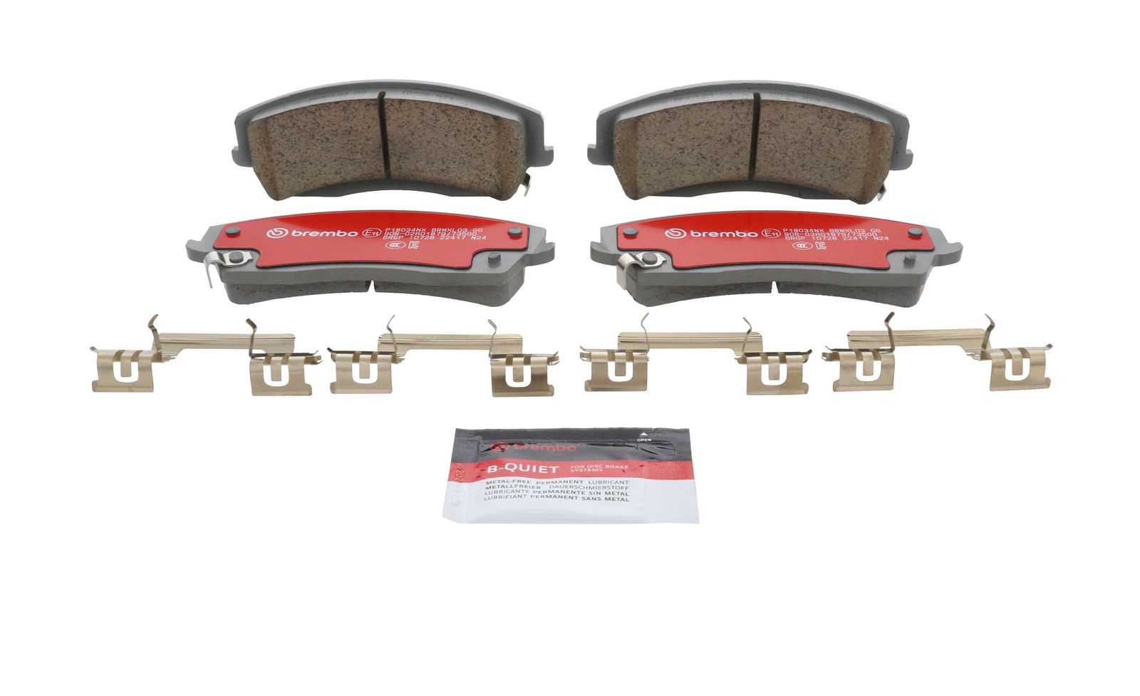 XTRA Ceramic Front Disc Brake Pad Set - P18034NX_02