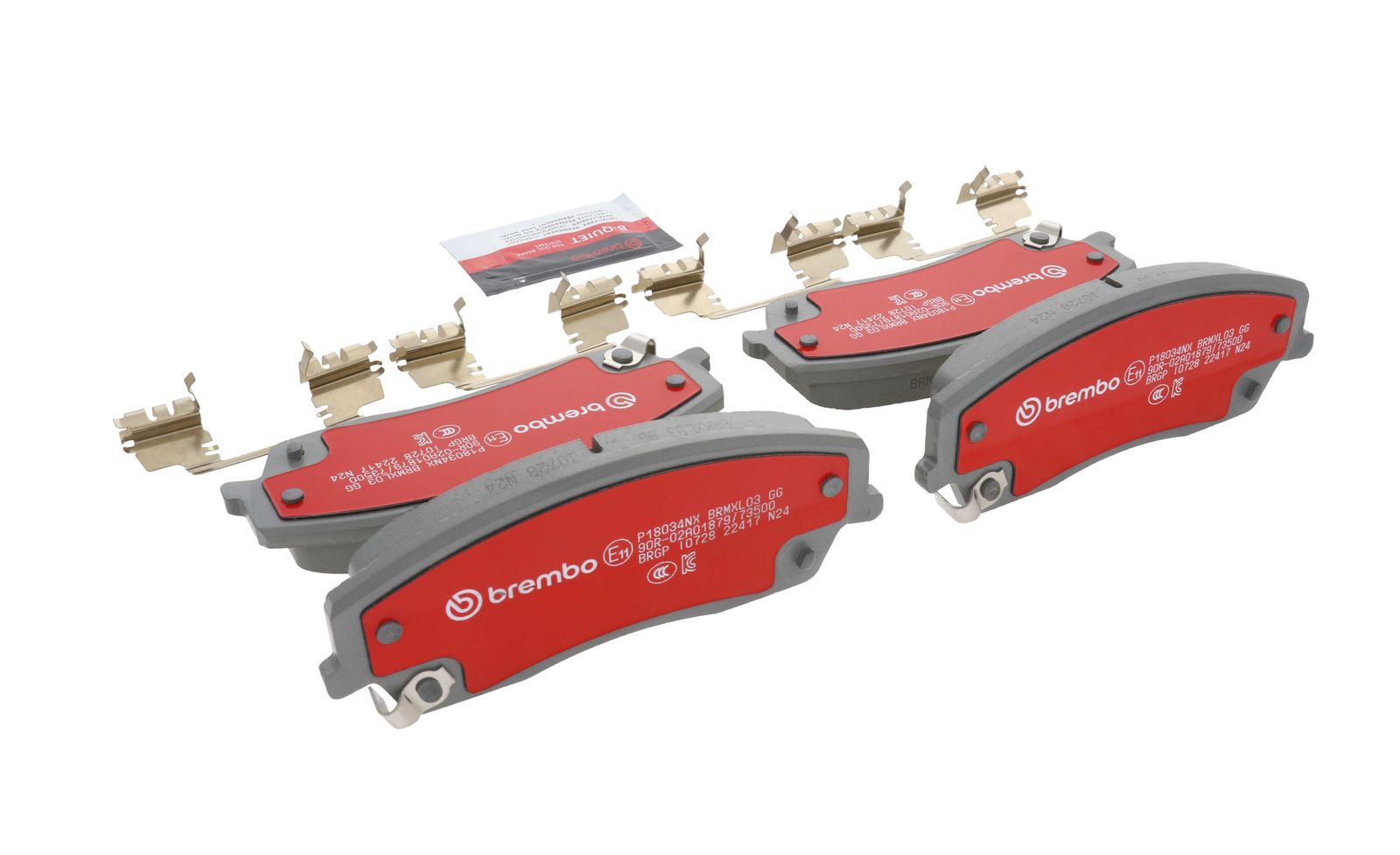 XTRA Ceramic Front Disc Brake Pad Set - P18034NX_12