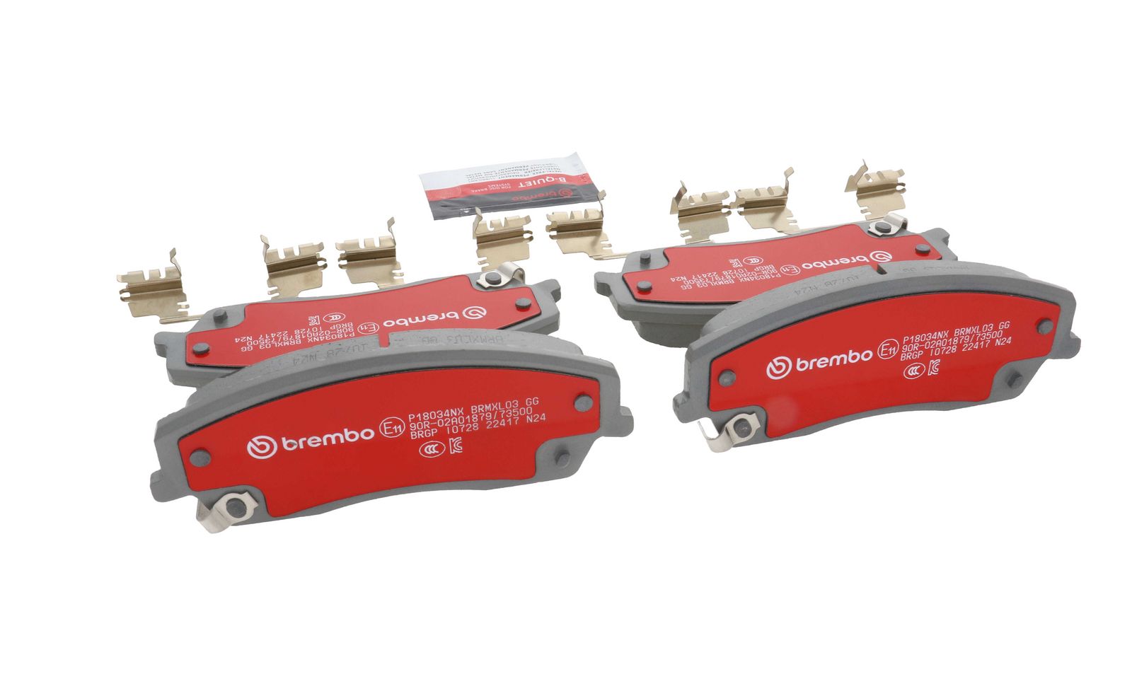 XTRA Ceramic Front Disc Brake Pad Set - P18034NX_13