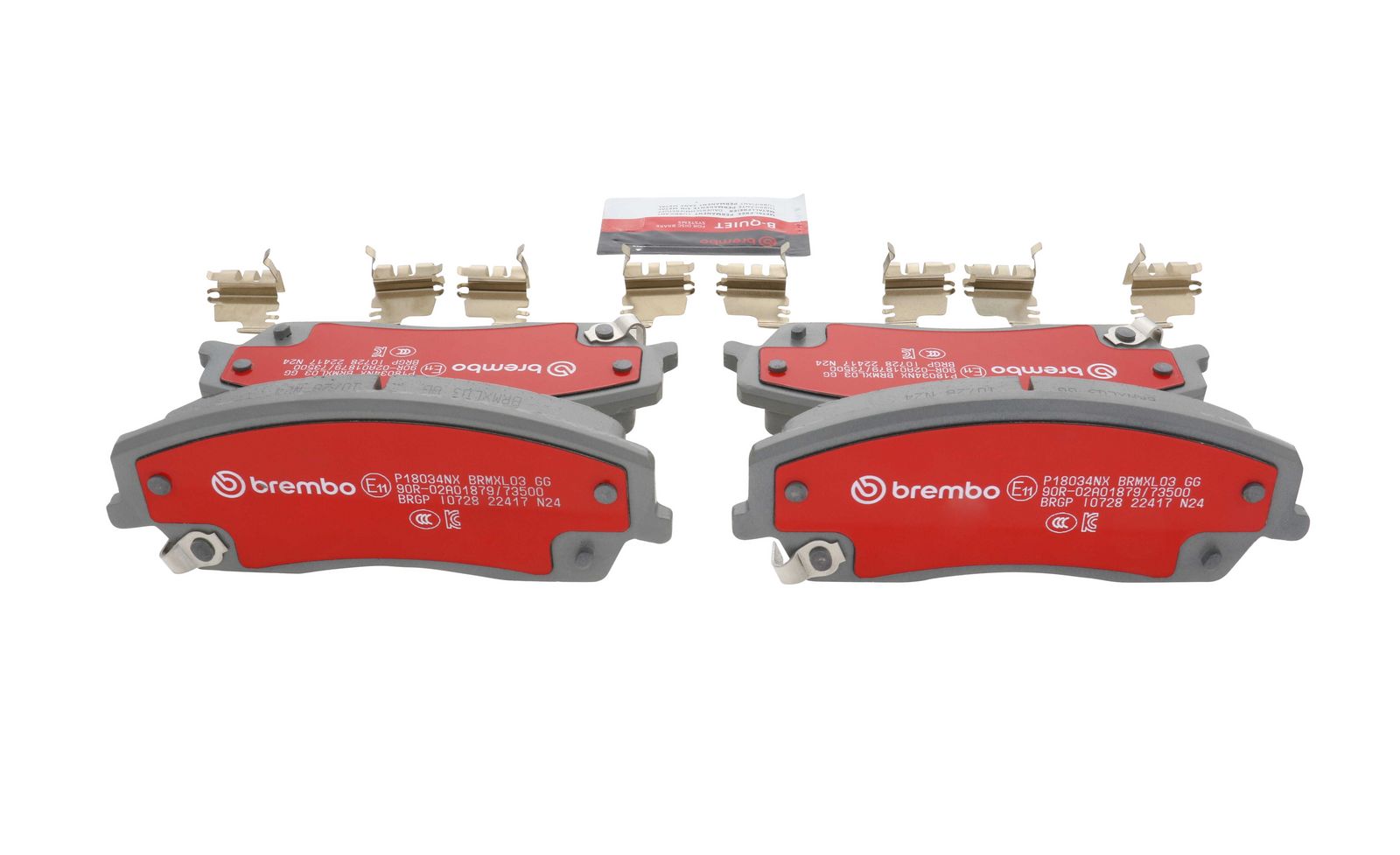 XTRA Ceramic Front Disc Brake Pad Set - P18034NX_14
