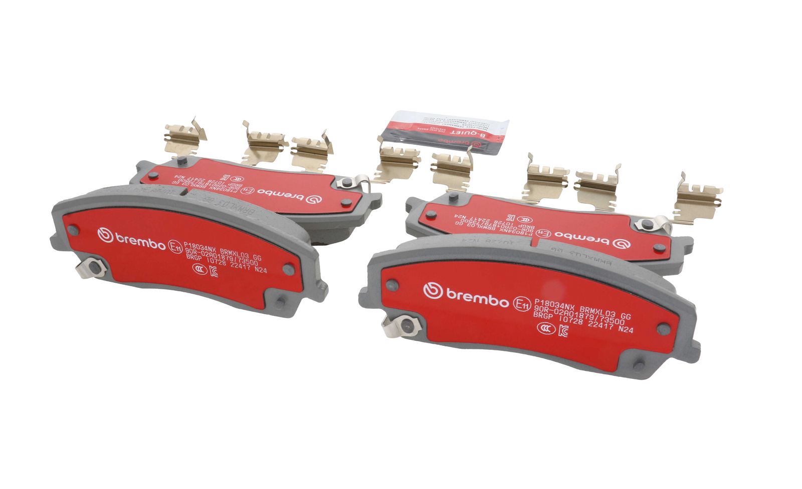 XTRA Ceramic Front Disc Brake Pad Set - P18034NX_15