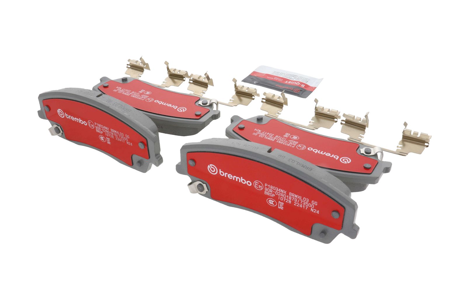 XTRA Ceramic Front Disc Brake Pad Set - P18034NX_16