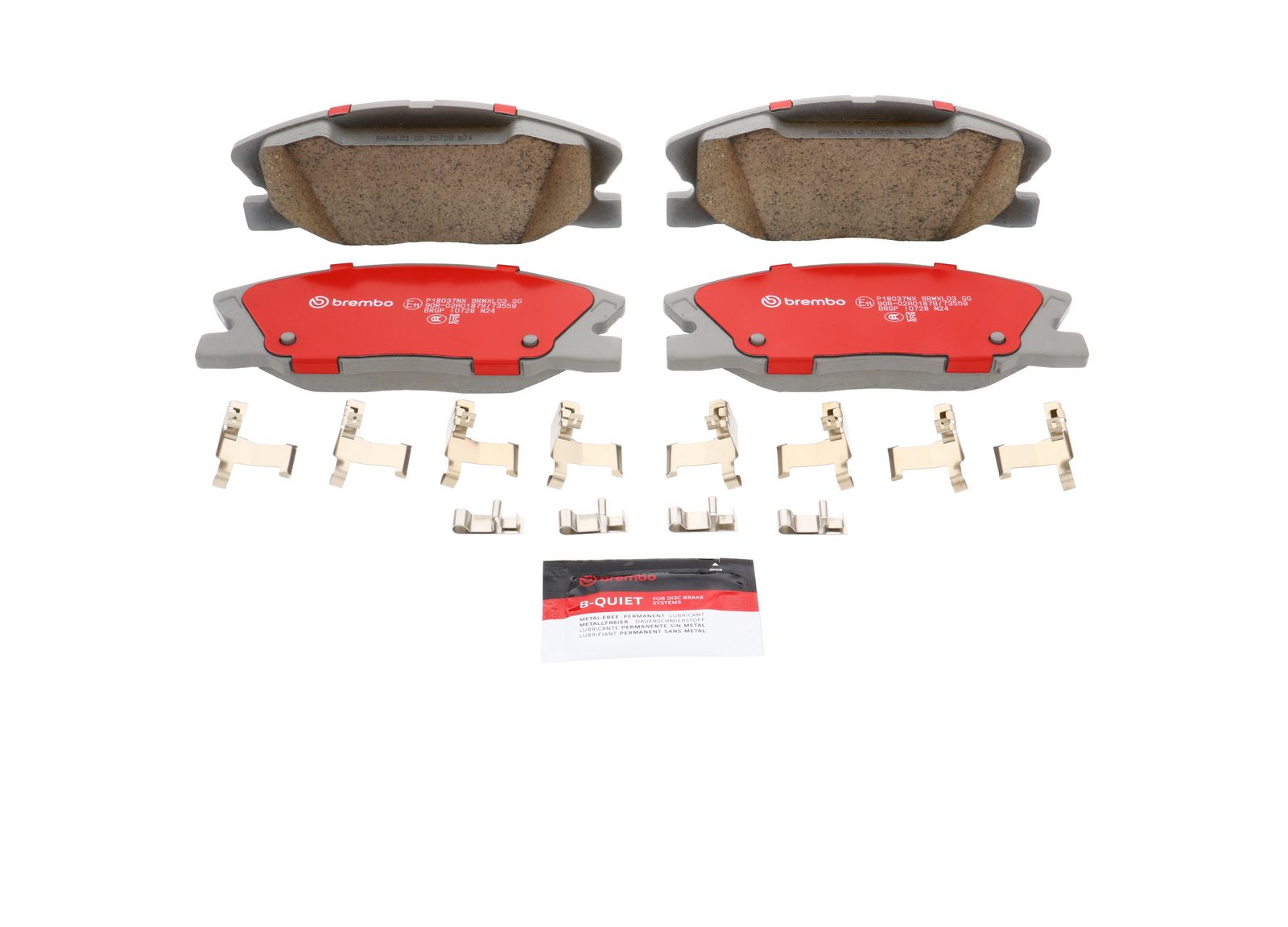 XTRA Ceramic Front Disc Brake Pad Set - P18037NX_02