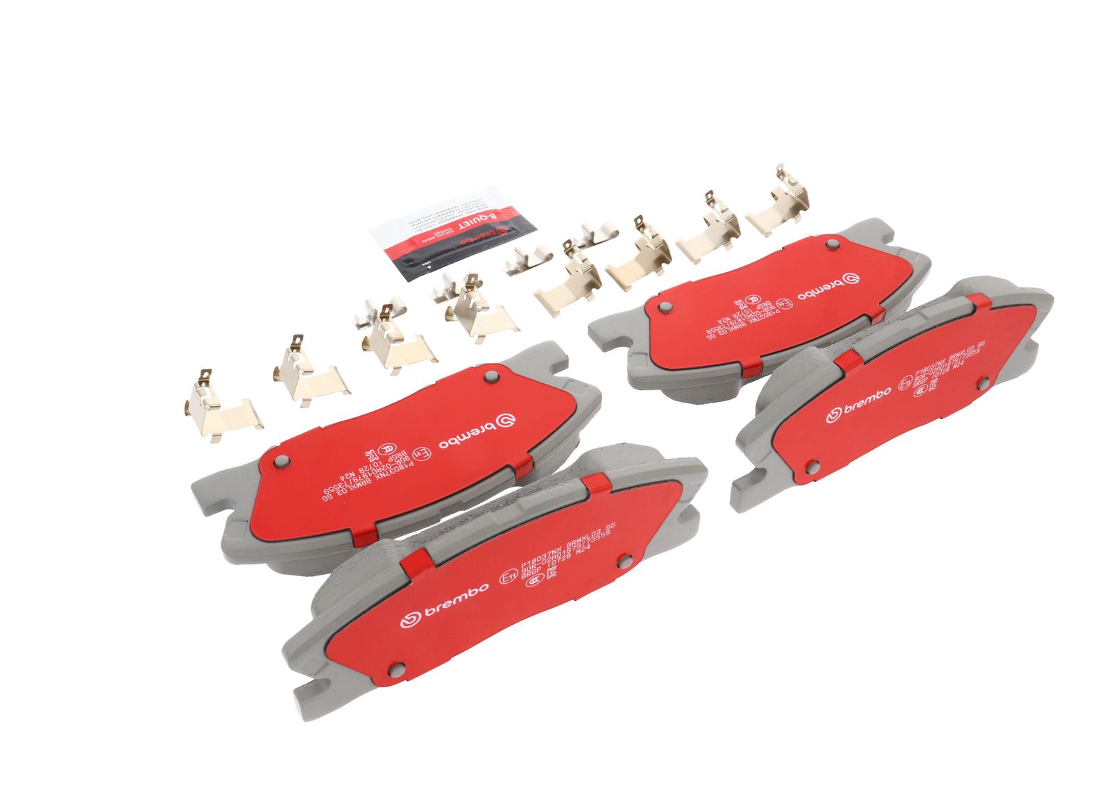 XTRA Ceramic Front Disc Brake Pad Set - P18037NX_12