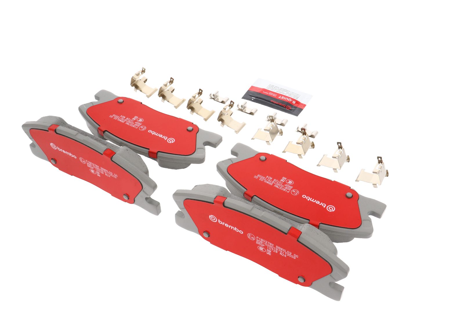 XTRA Ceramic Front Disc Brake Pad Set - P18037NX_16