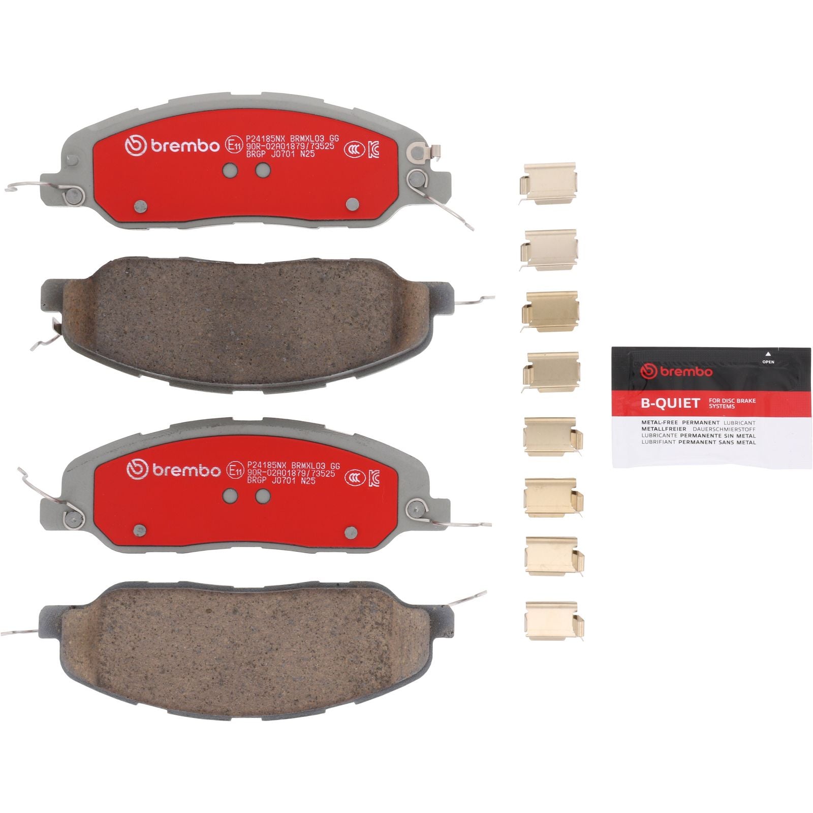 XTRA Ceramic Front Disc Brake Pad Set - P24185NX_02