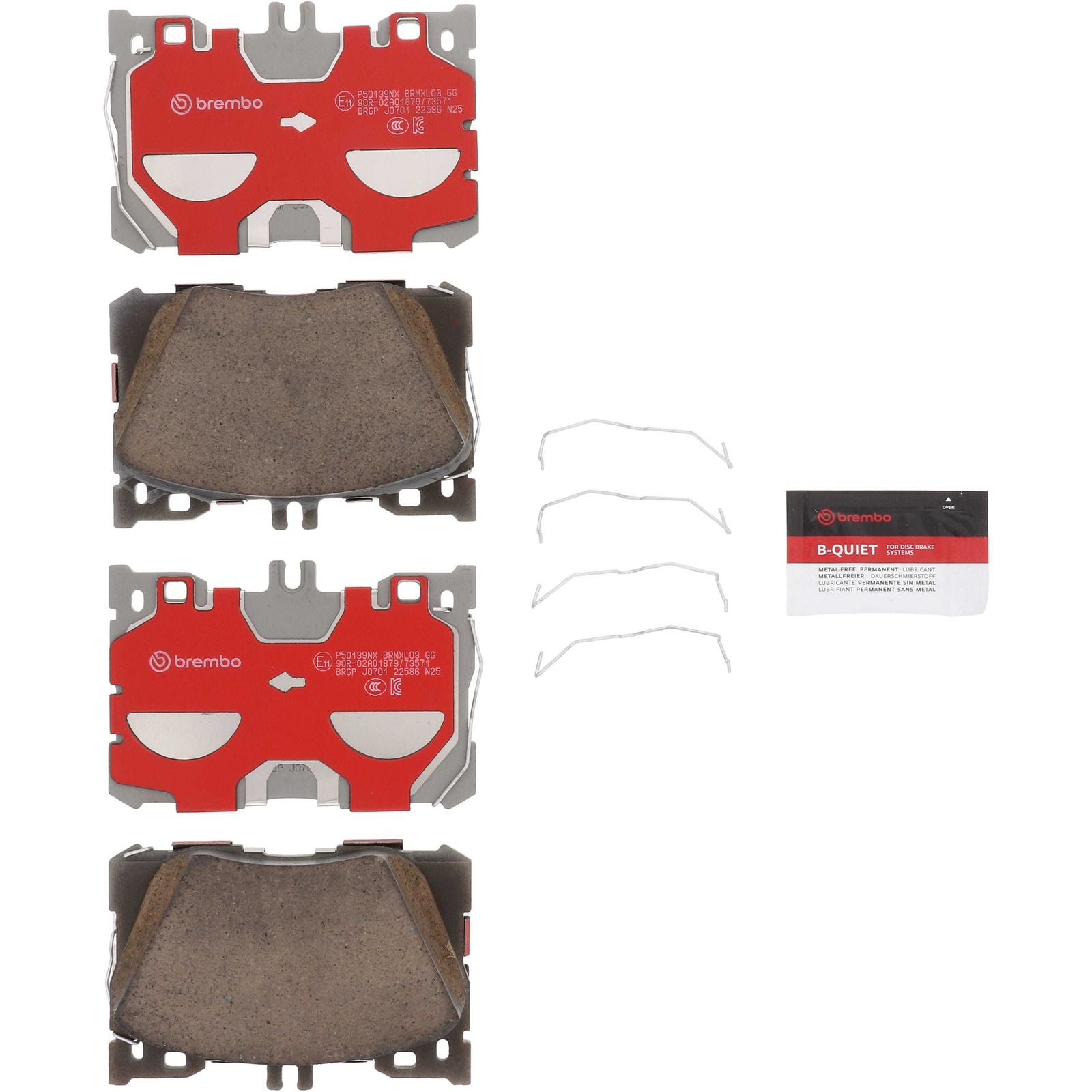 XTRA Ceramic Front Disc Brake Pad Set - P50139NX_02