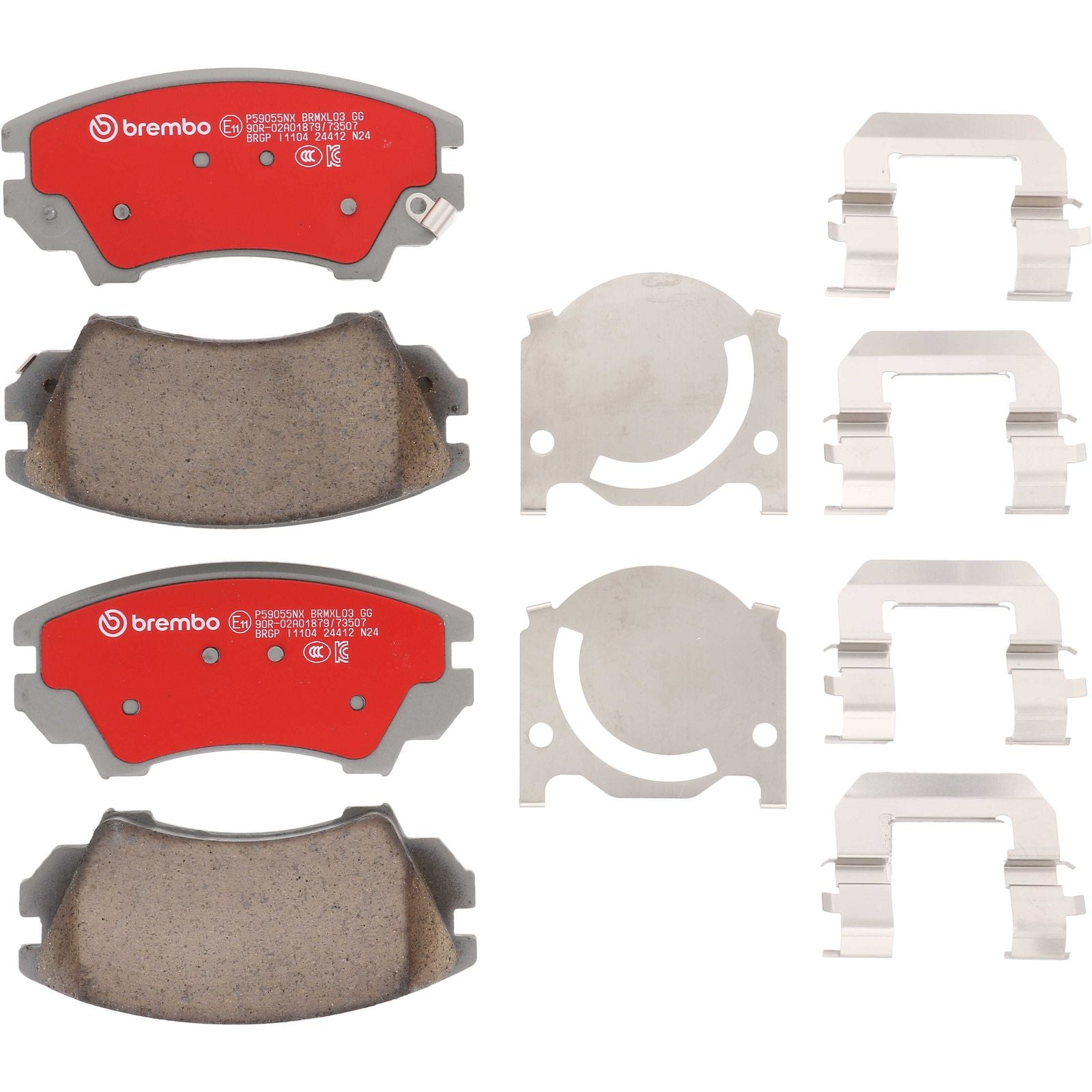 XTRA Ceramic Front Disc Brake Pad Set - P59055NX_02