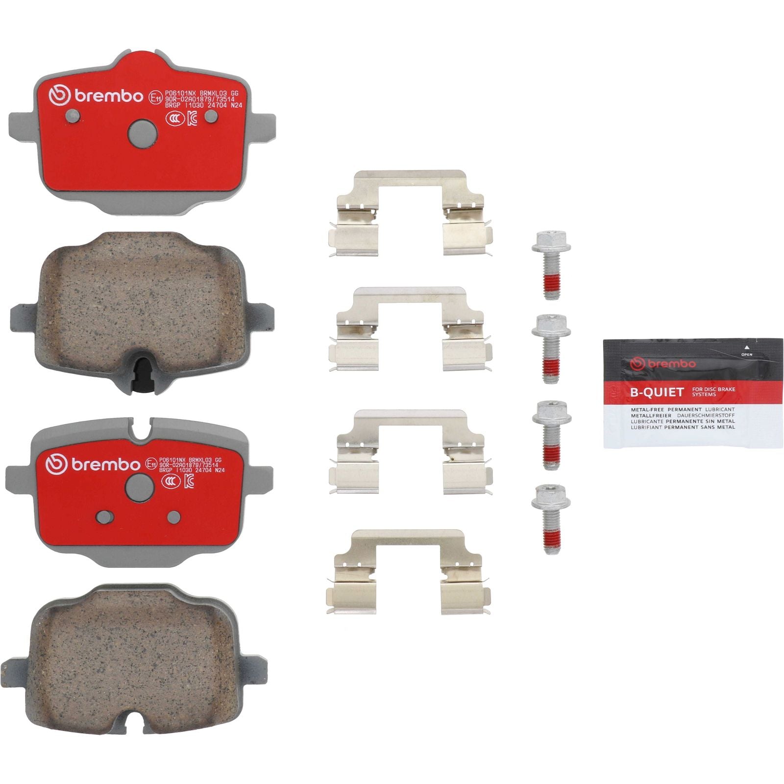 XTRA Ceramic Rear Disc Brake Pad Set - P06101NX_26