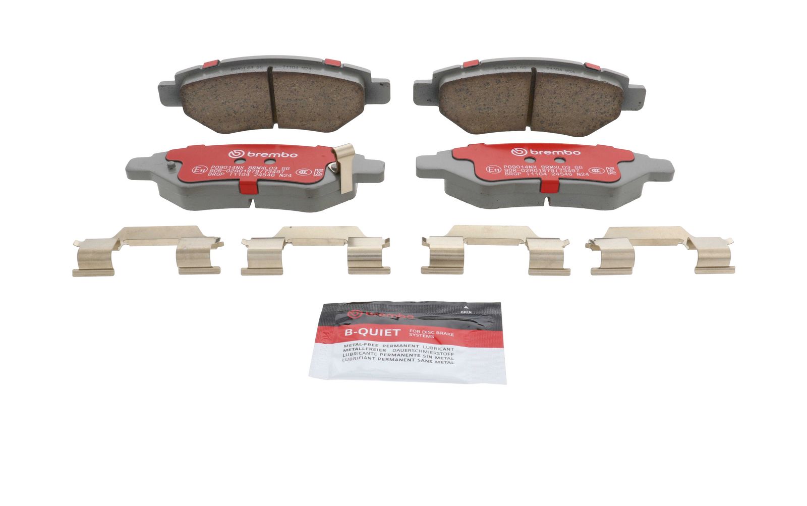 XTRA Ceramic Rear Disc Brake Pad Set - P09014NX_02