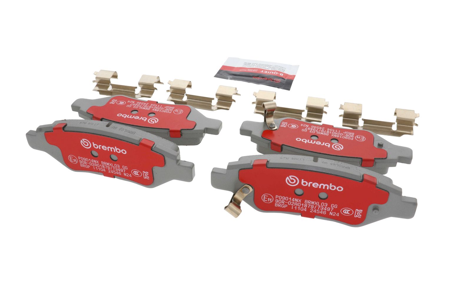 XTRA Ceramic Rear Disc Brake Pad Set - P09014NX_15