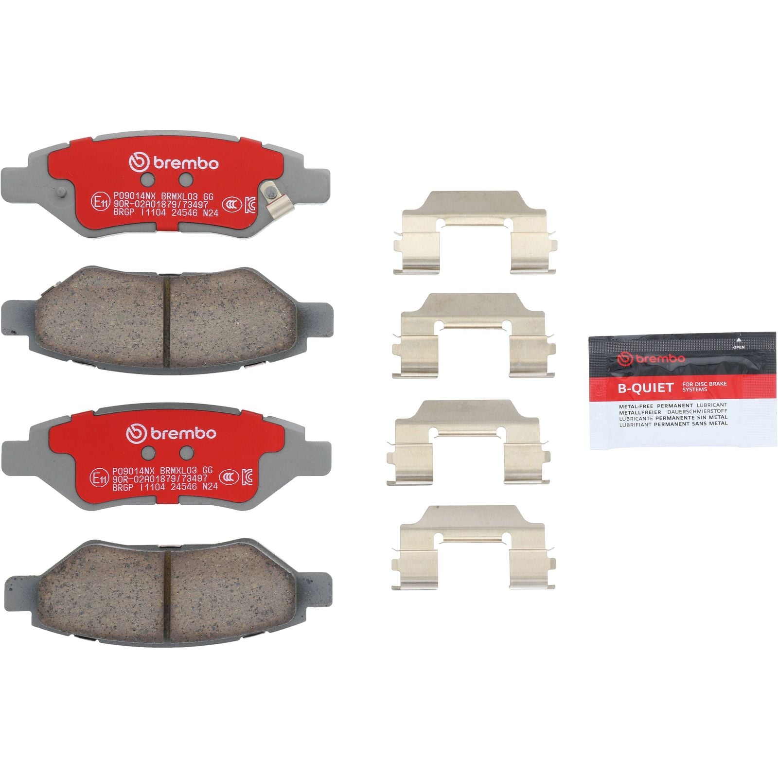 XTRA Ceramic Rear Disc Brake Pad Set - P09014NX_26