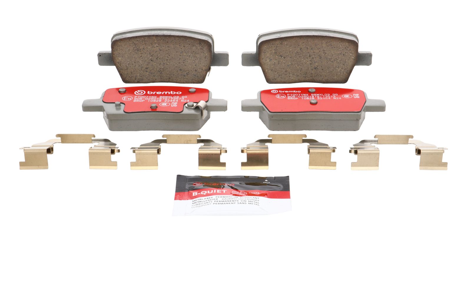 XTRA Ceramic Rear Disc Brake Pad Set - P10071NX_02