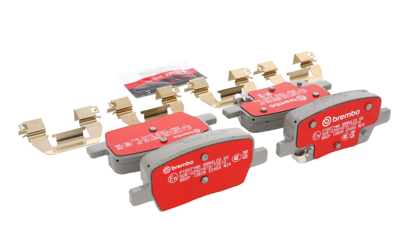 XTRA Ceramic Rear Disc Brake Pad Set - P10071NX_12