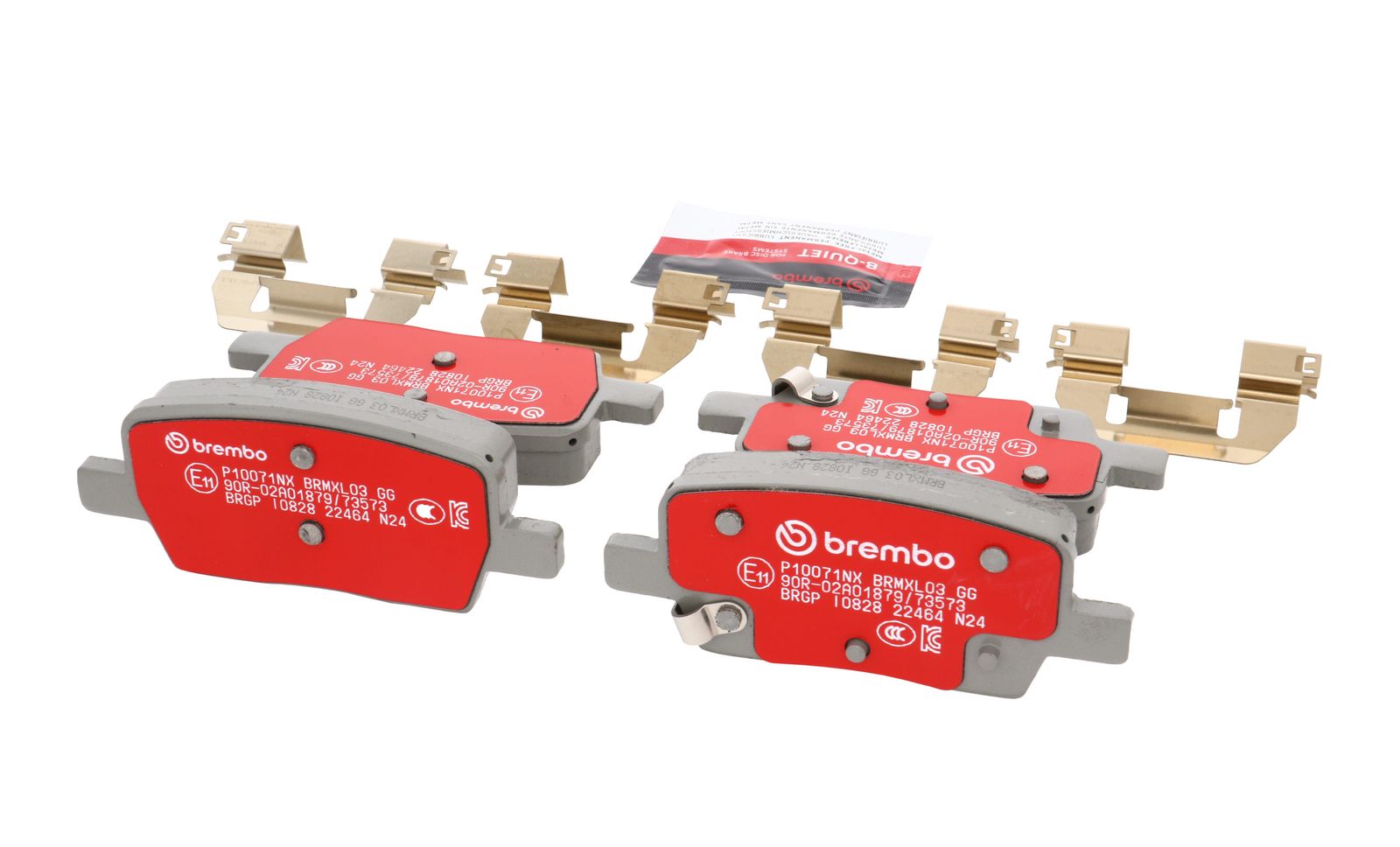 XTRA Ceramic Rear Disc Brake Pad Set - P10071NX_15