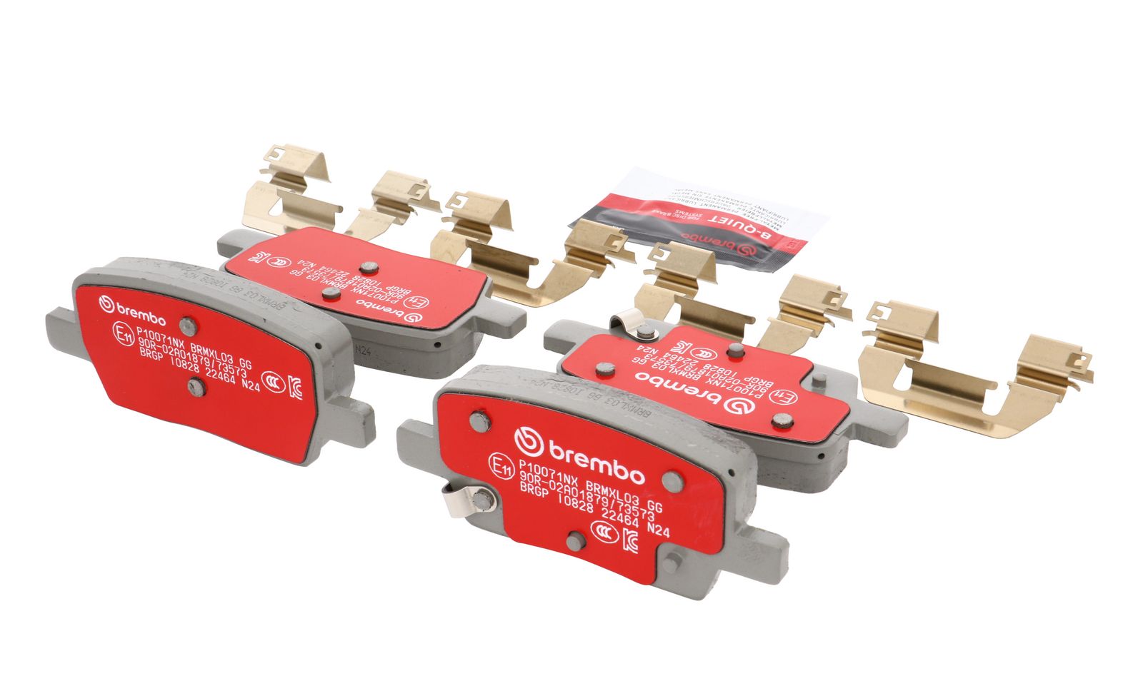 XTRA Ceramic Rear Disc Brake Pad Set - P10071NX_16