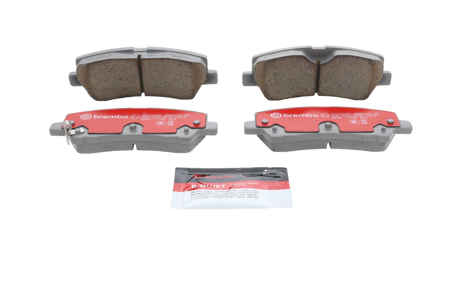 XTRA Ceramic Rear Disc Brake Pad Set - P24232NX_02