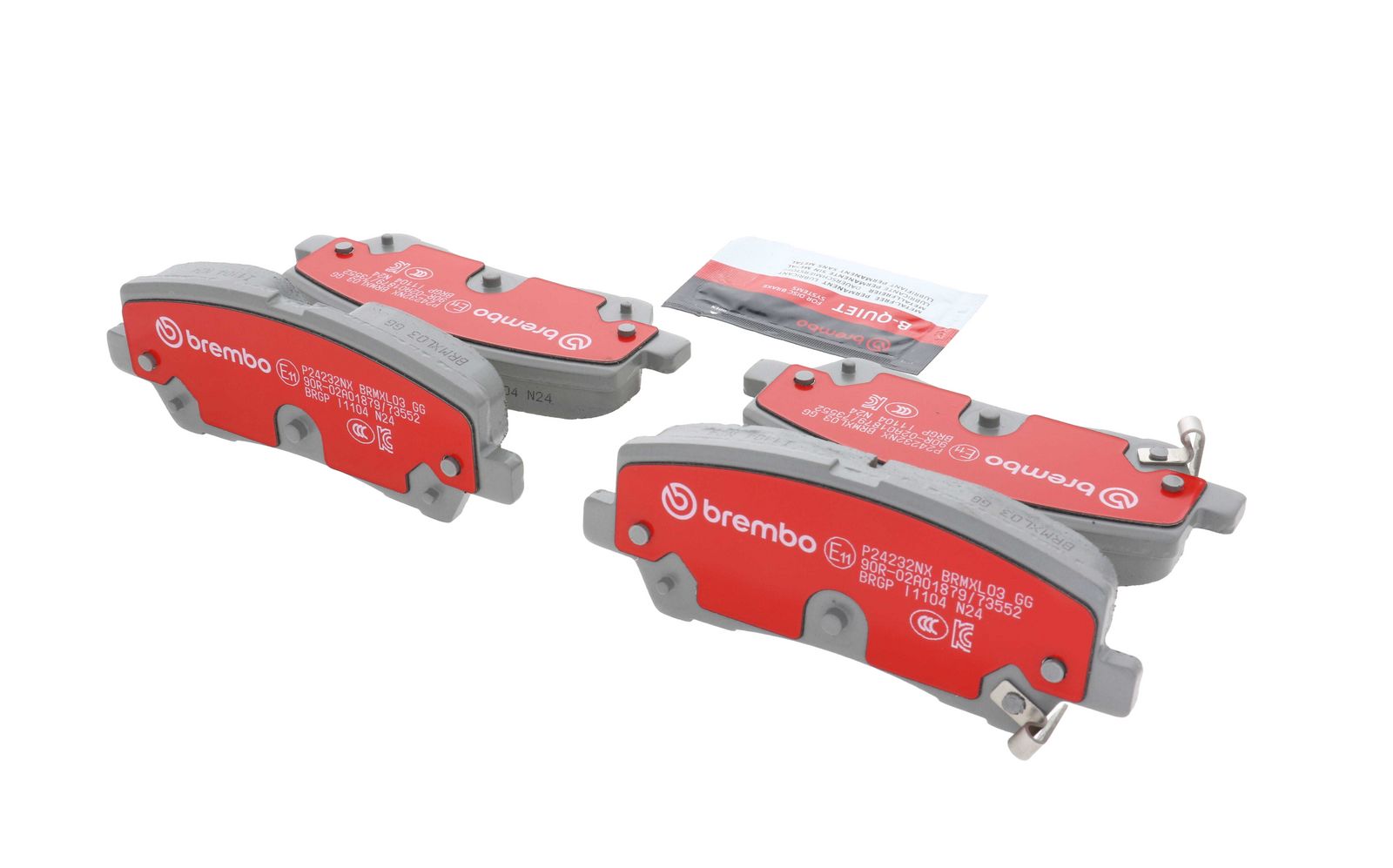 XTRA Ceramic Rear Disc Brake Pad Set - P24232NX_16