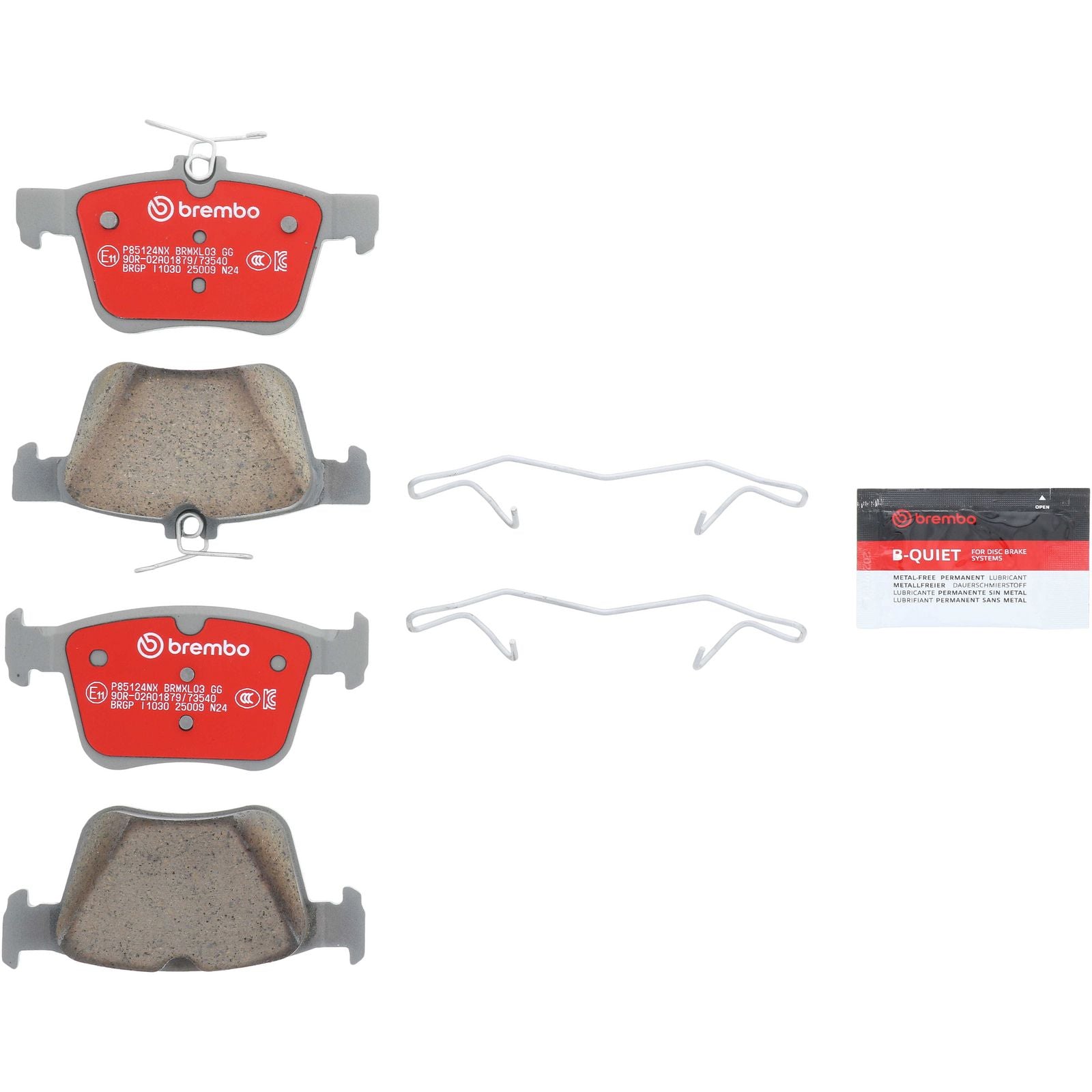XTRA Ceramic Rear Disc Brake Pad Set - P85124NX_02