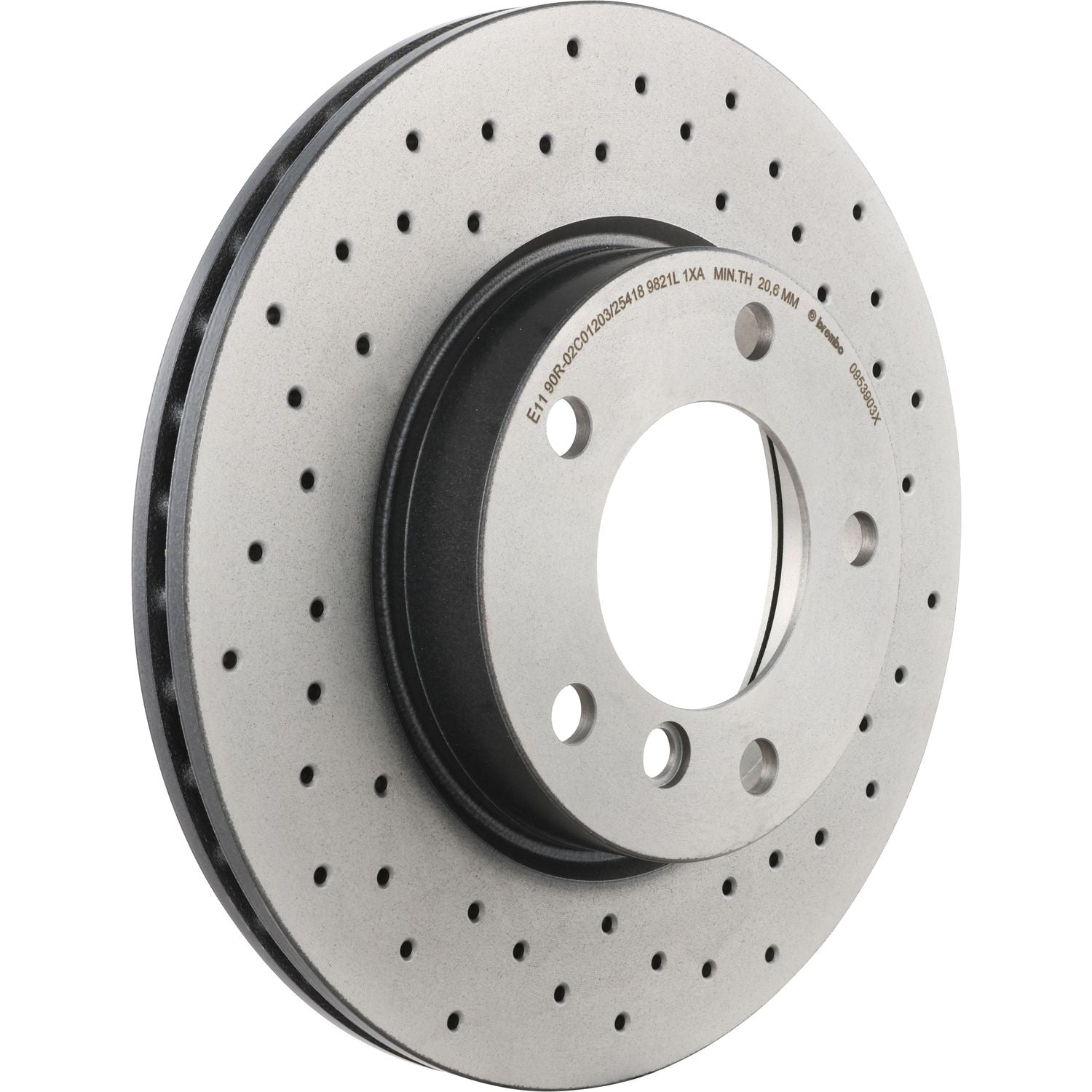 XTRA Drilled Front Disc Brake Rotor - 09.5390.3X_02