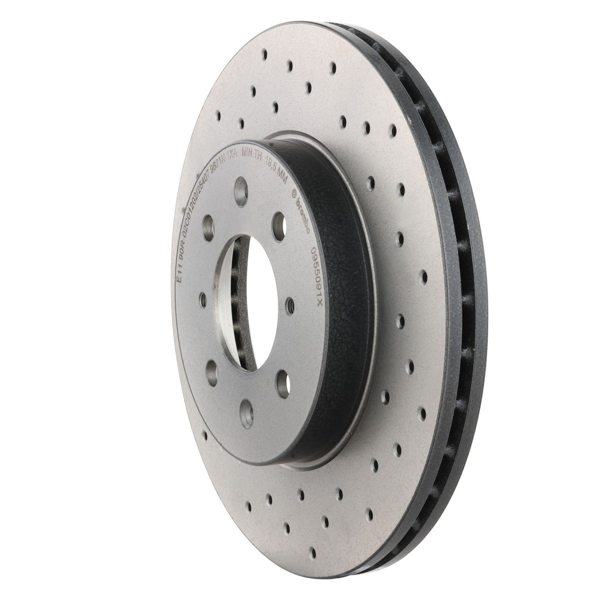 XTRA Drilled Front Disc Brake Rotor - 09.5509.1X_12
