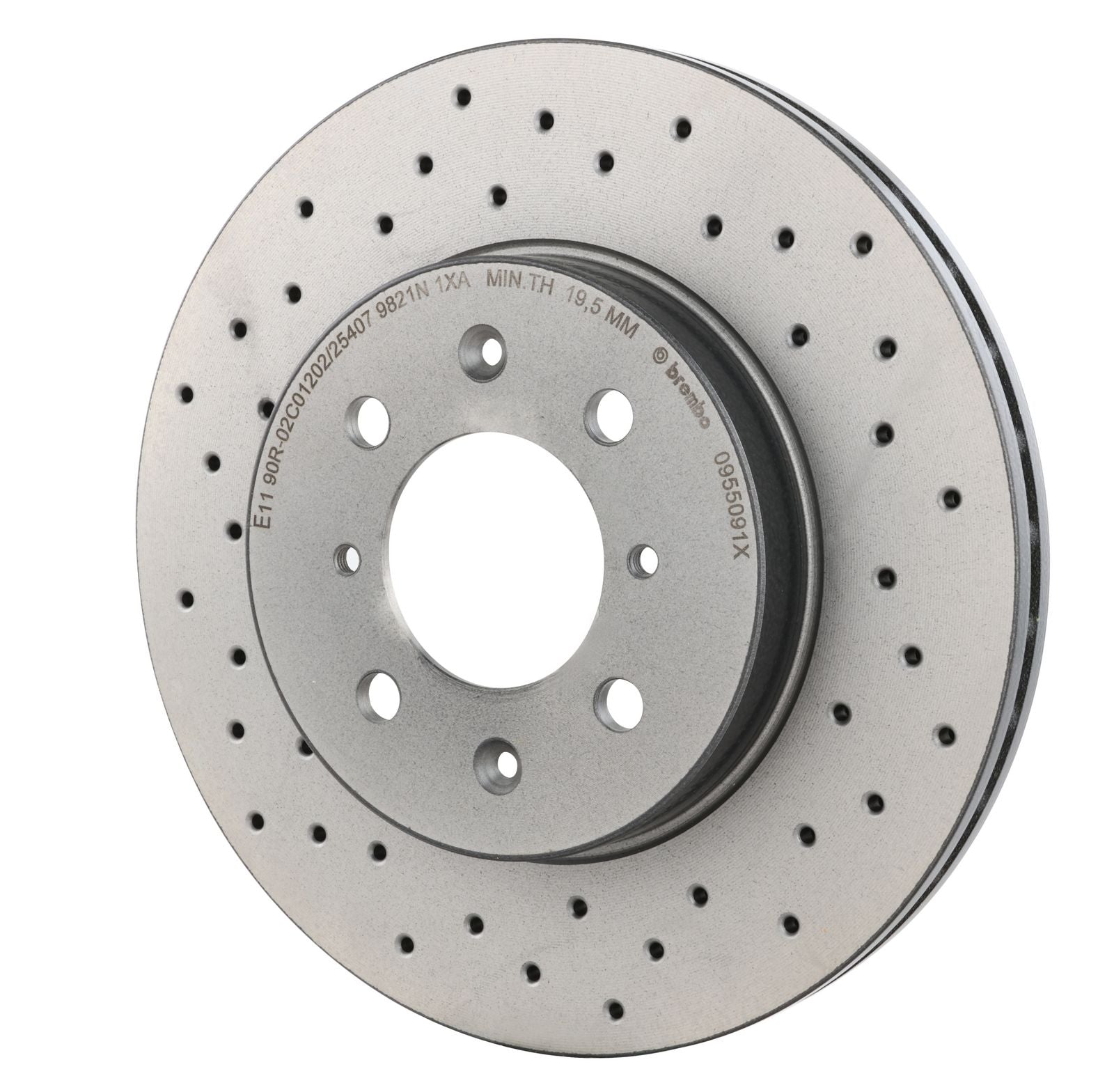 XTRA Drilled Front Disc Brake Rotor - 09.5509.1X_10