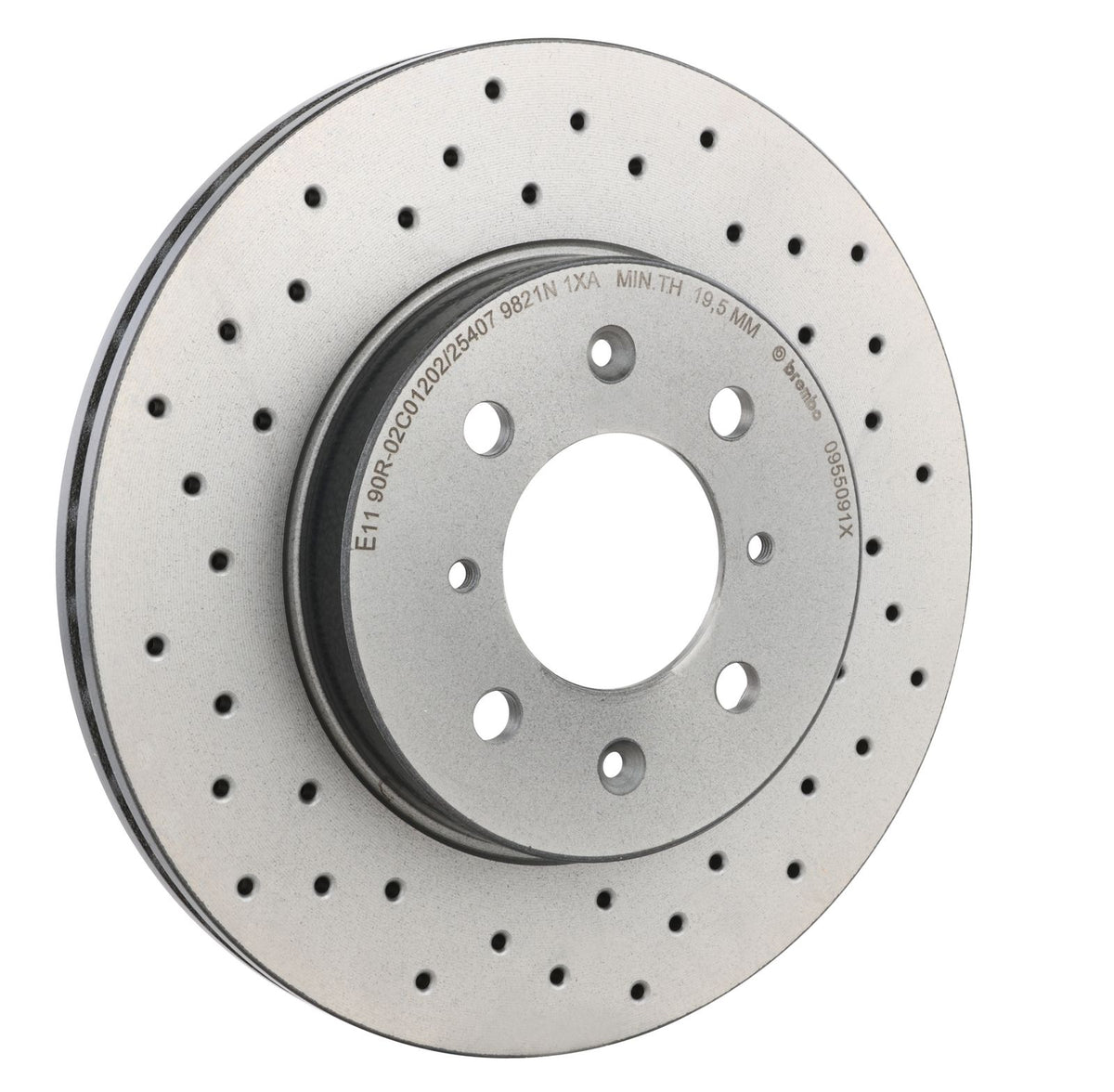 XTRA Drilled Front Disc Brake Rotor - 09.5509.1X_30