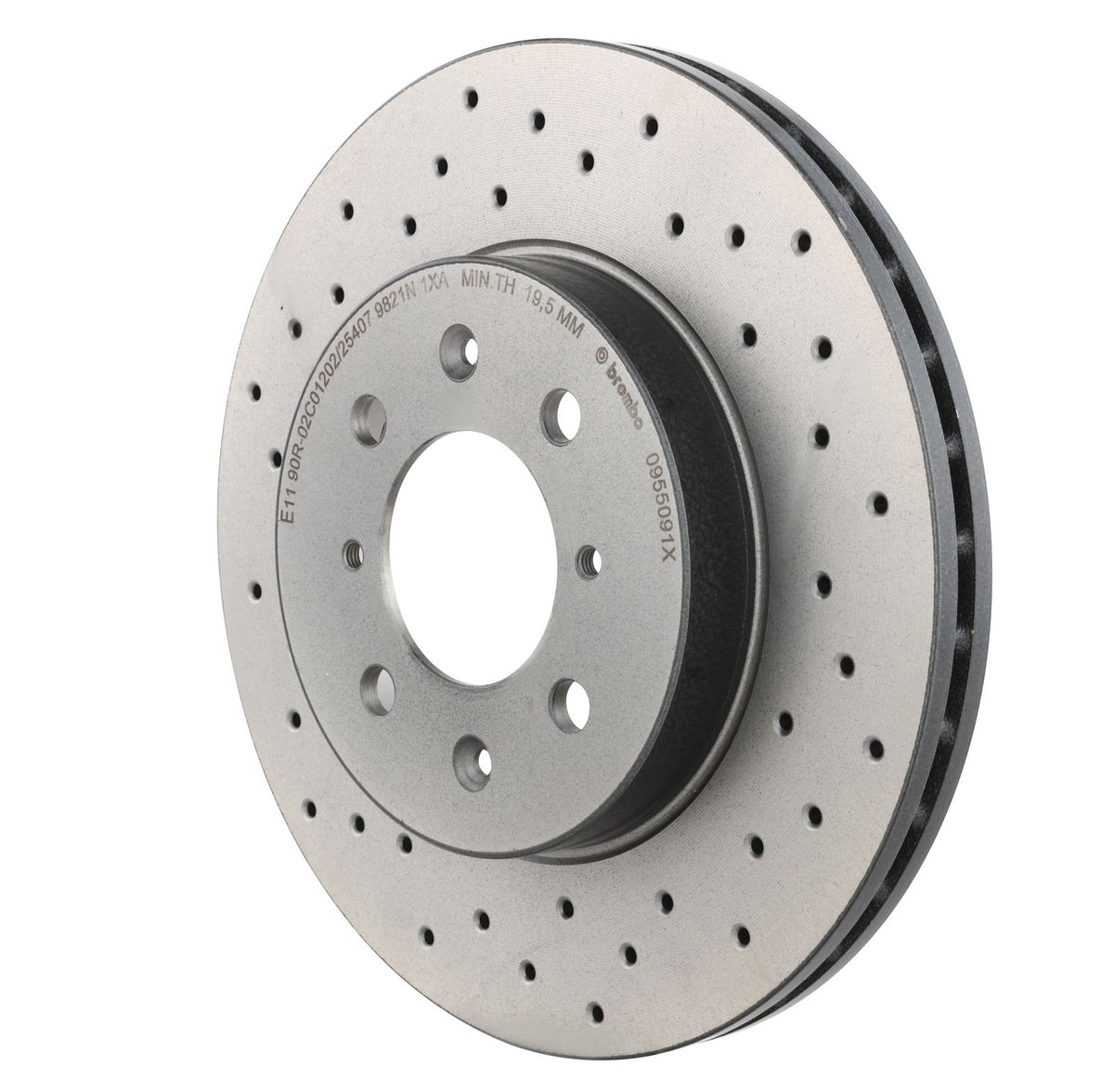 XTRA Drilled Front Disc Brake Rotor - 09.5509.1X_11